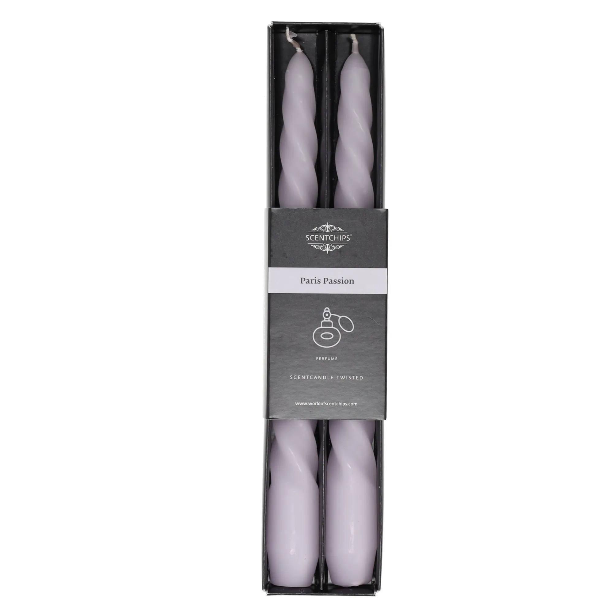 Scentchips Kaarsen>Kaars twist Paris Passion 2 stuks