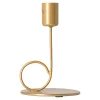 Kaarsen>Kaarshouder diner 12 cm goud