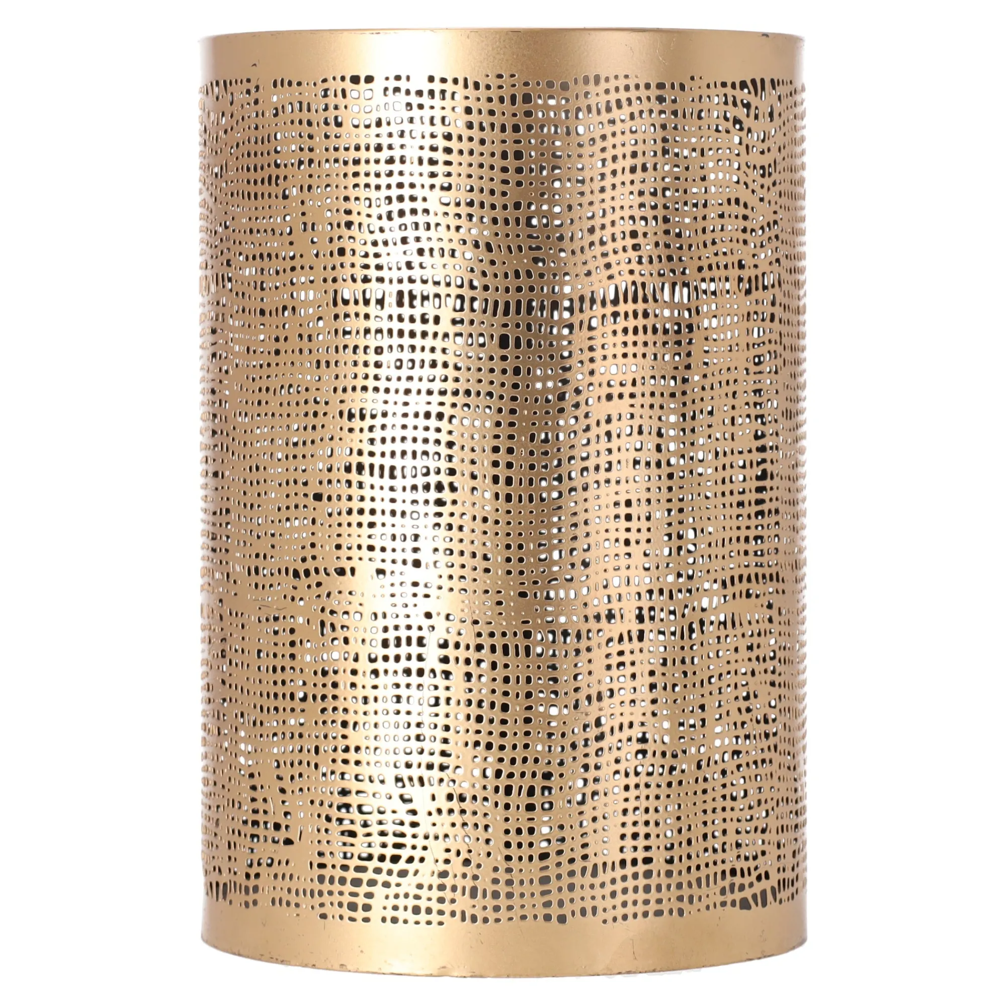 O'malley Kaarsen>Kaarshouder Langonnet goud zwart 15 x 23 cm