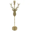 Natural Collections Woondecoratie>Kaarshouder rendier goud 51cm