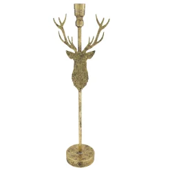 Natural Collections Woondecoratie>Kaarshouder rendier goud 51cm