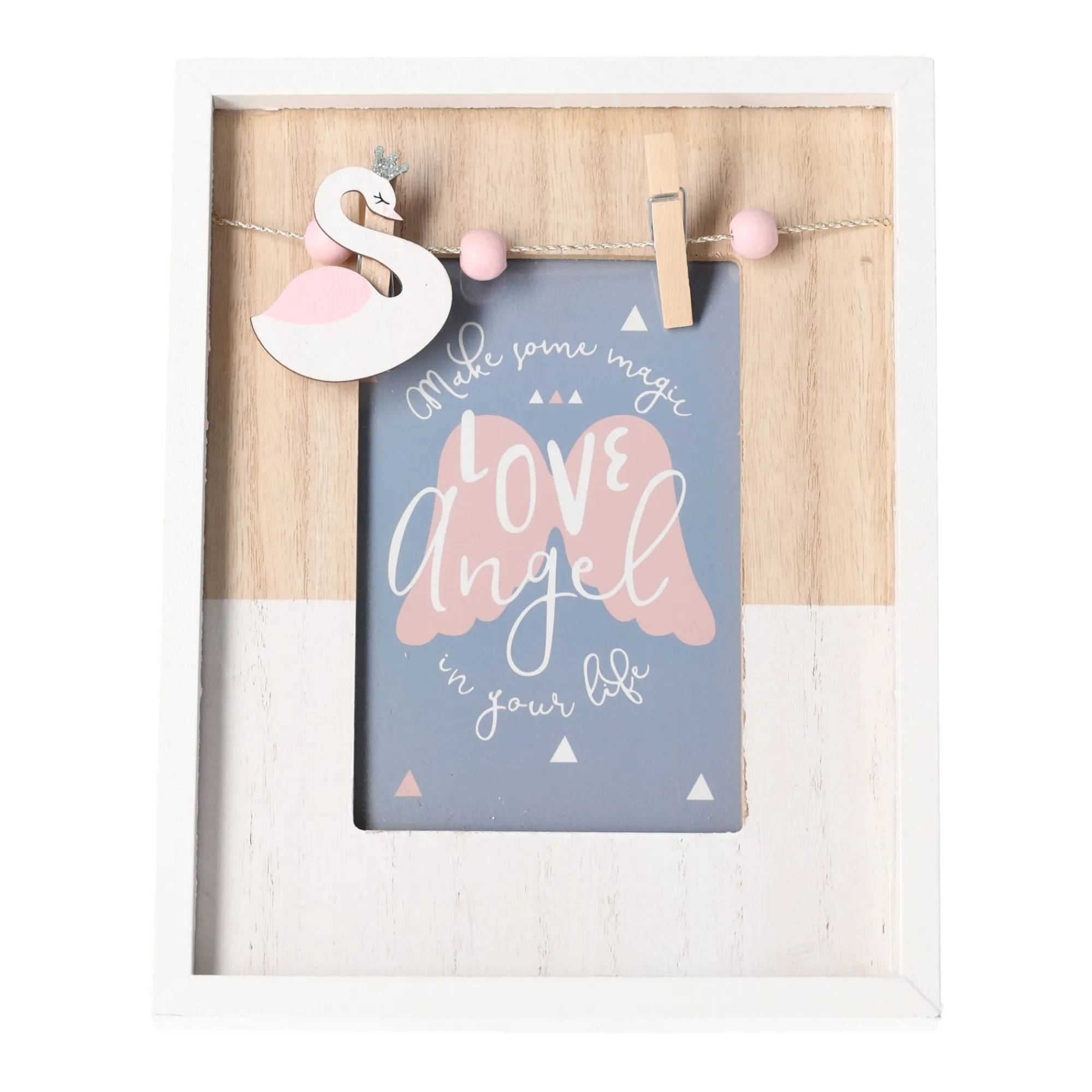 Van Cranenbroek Woondecoratie>Kader hout eenhoorn 18 x 23 cm