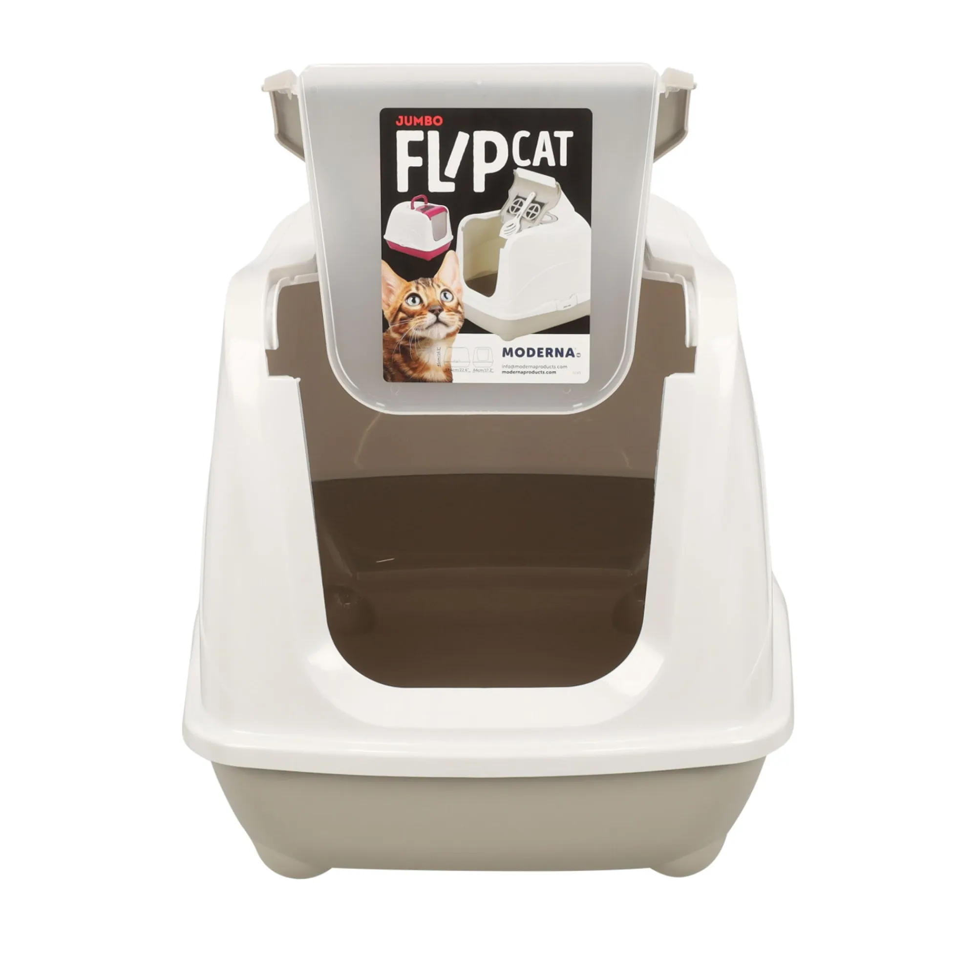 Moderna Kattenbak>Kattenbak flip classic 57cm grijs