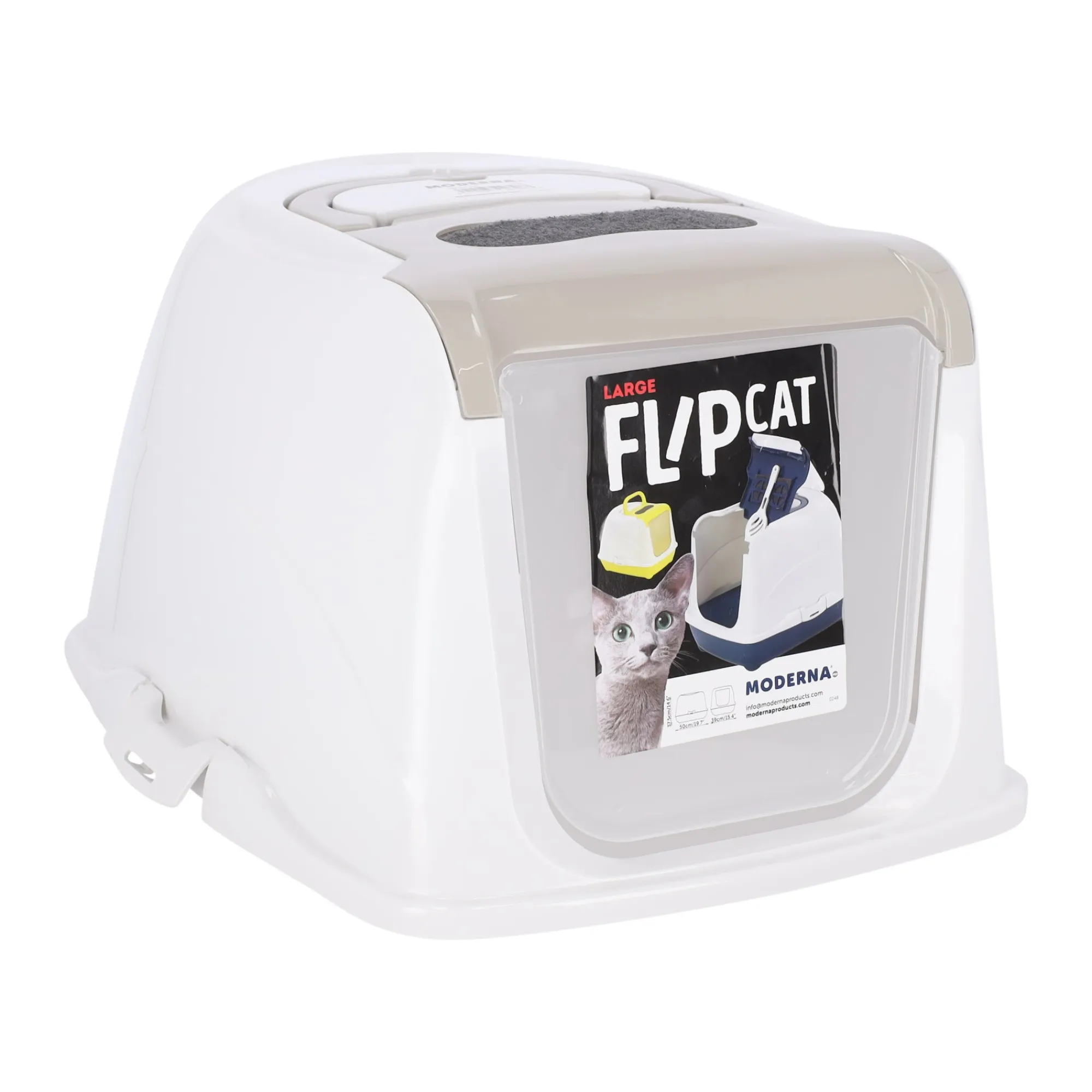 Moderna Kattenbak>Kattenbak flipcat 50cm grijs