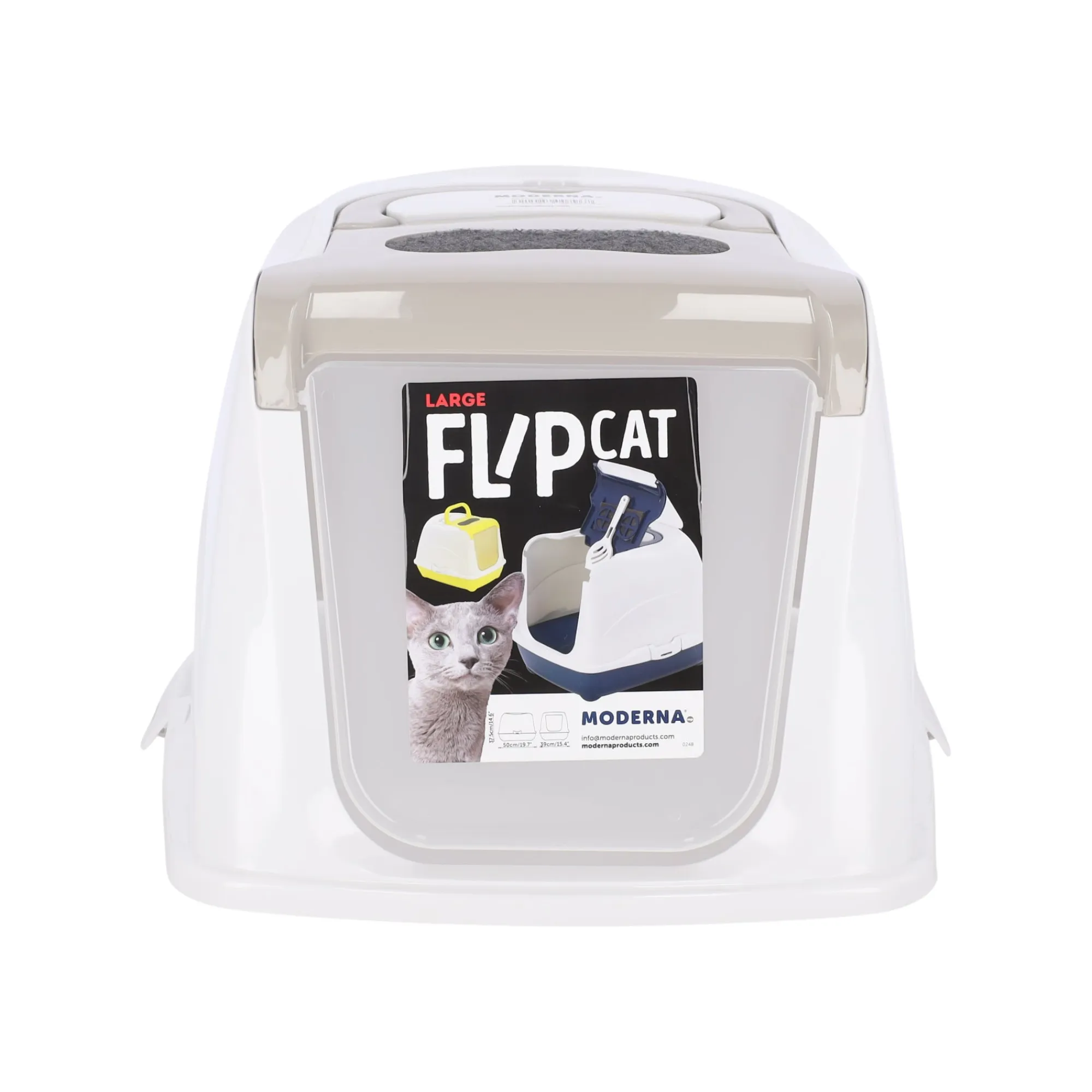 Moderna Kattenbak>Kattenbak flipcat 50cm grijs