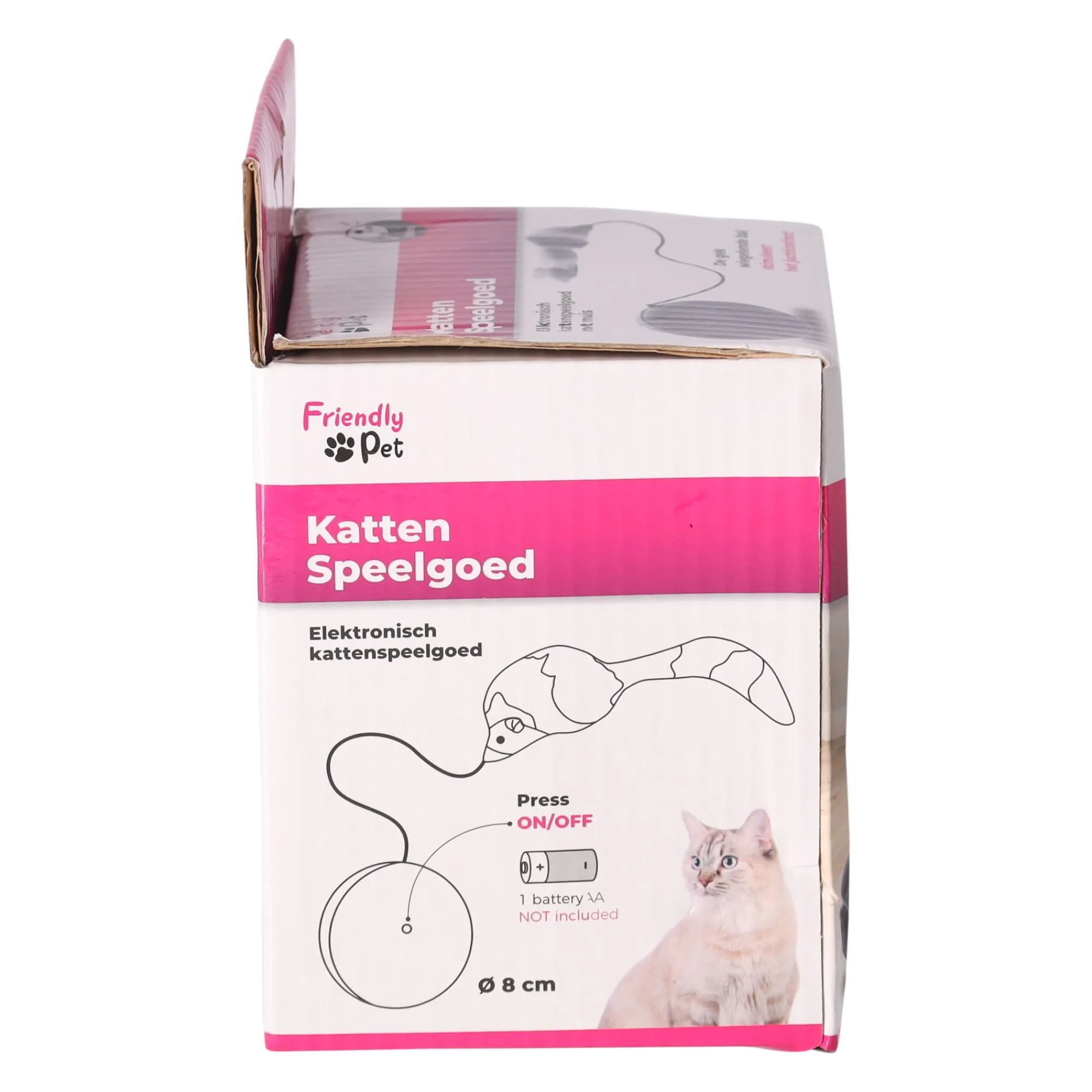 Friendly Pet Kattenspeeltjes>Kattenspeeltje Boula bewegende bal met muis grijs D8...