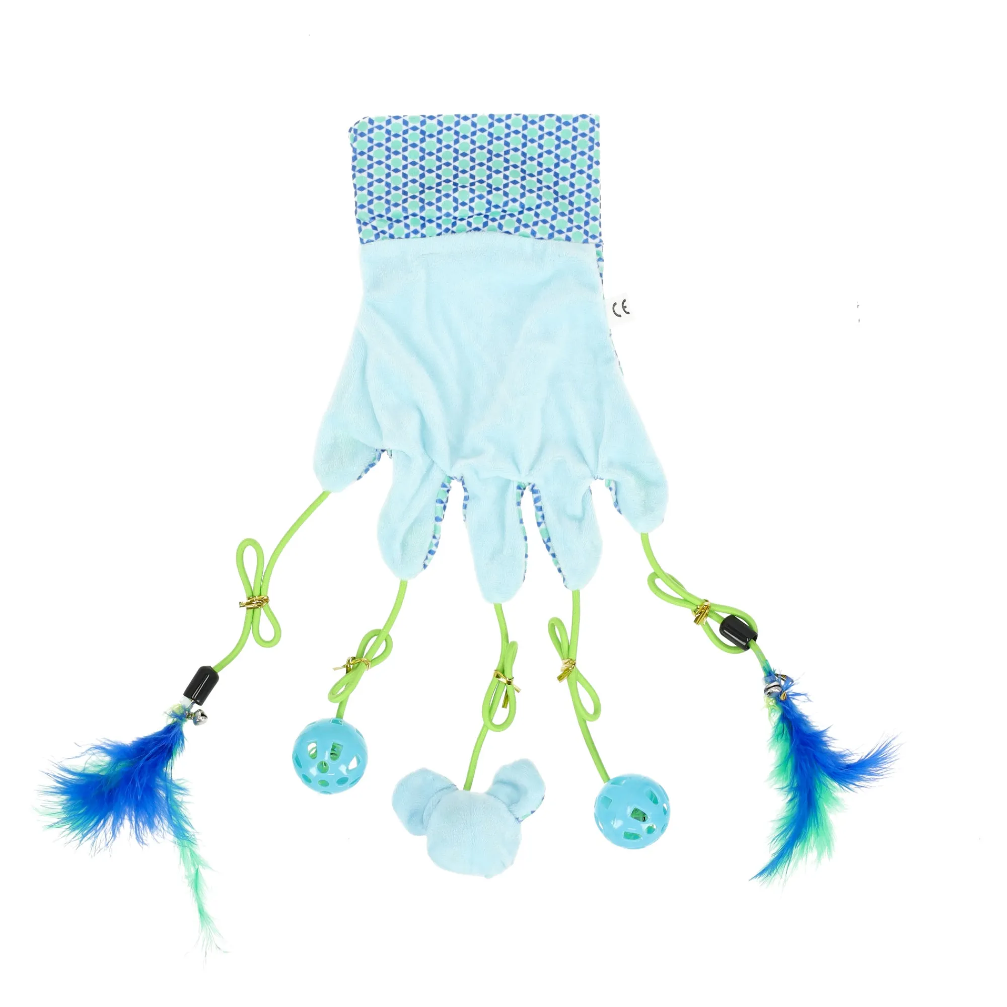 Friendly Pet Kattenspeeltjes>Kattenspeeltje handschoen Marion blauw FP