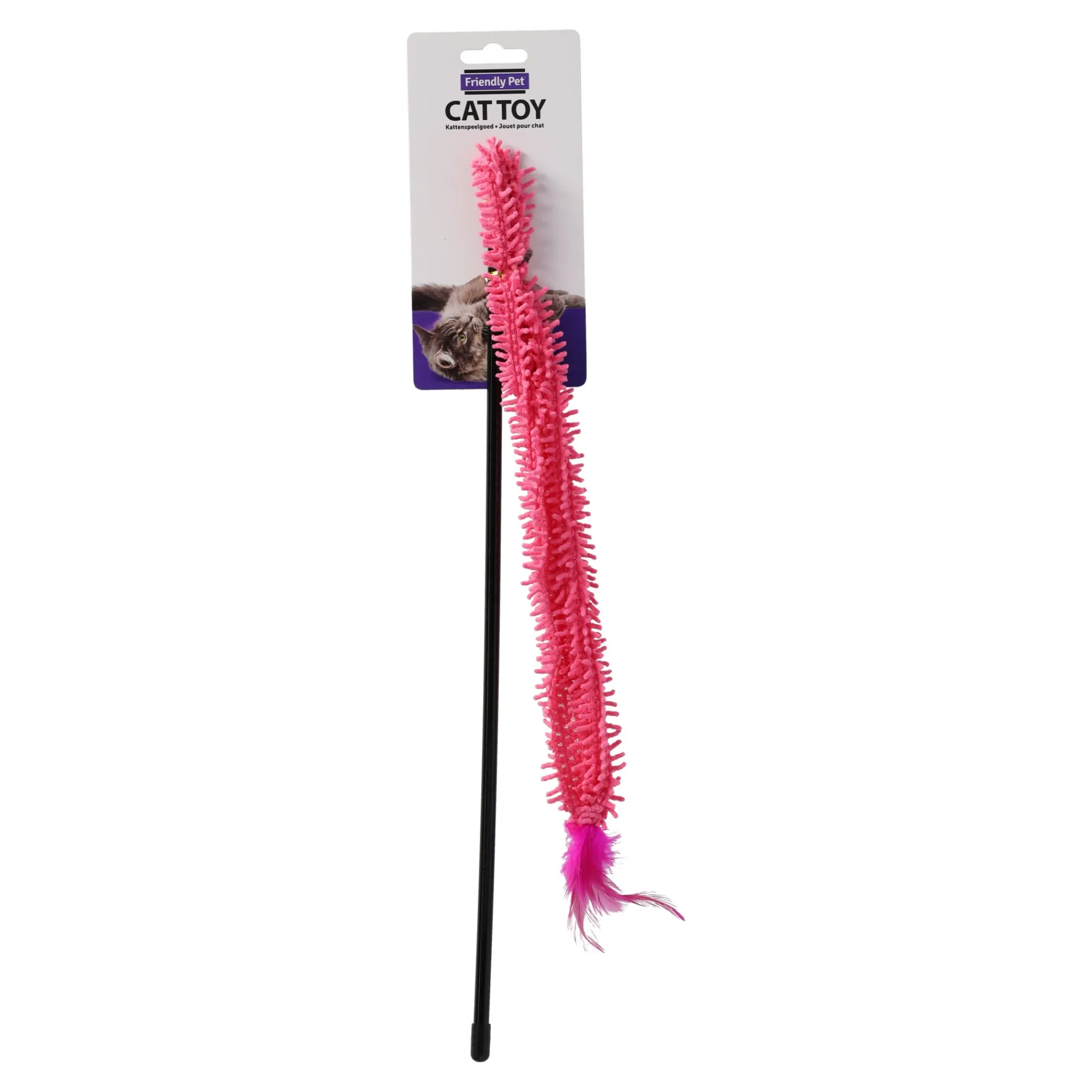 Friendly Pet Kattenspeeltjes>Kattenspeeltje hengel badstof 45cm