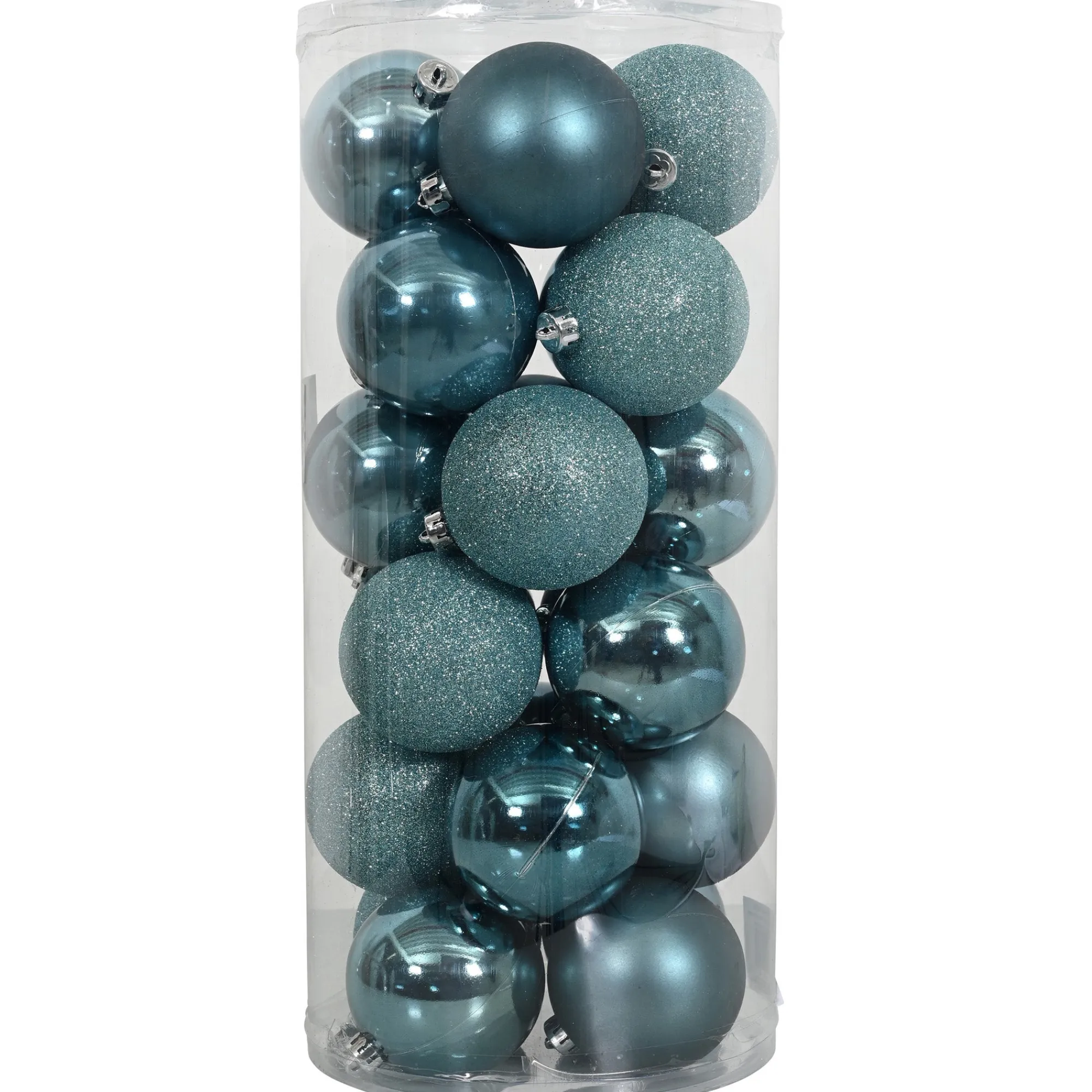 O'malley Kerstballen>Kerstbal 4cm mix koker 24st blauw