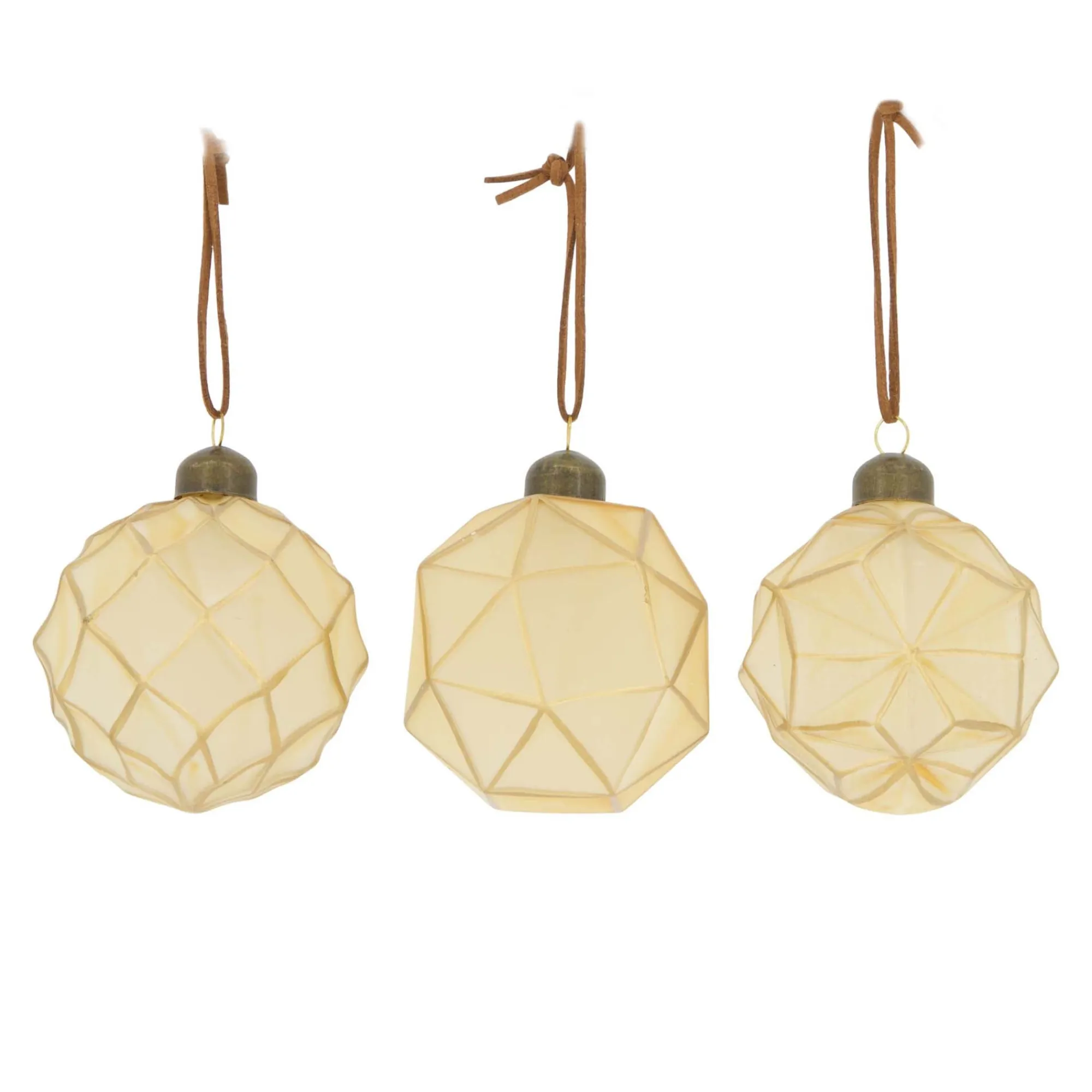 Natural Collections Kerstballen>Kerstbal glas goud 8cm