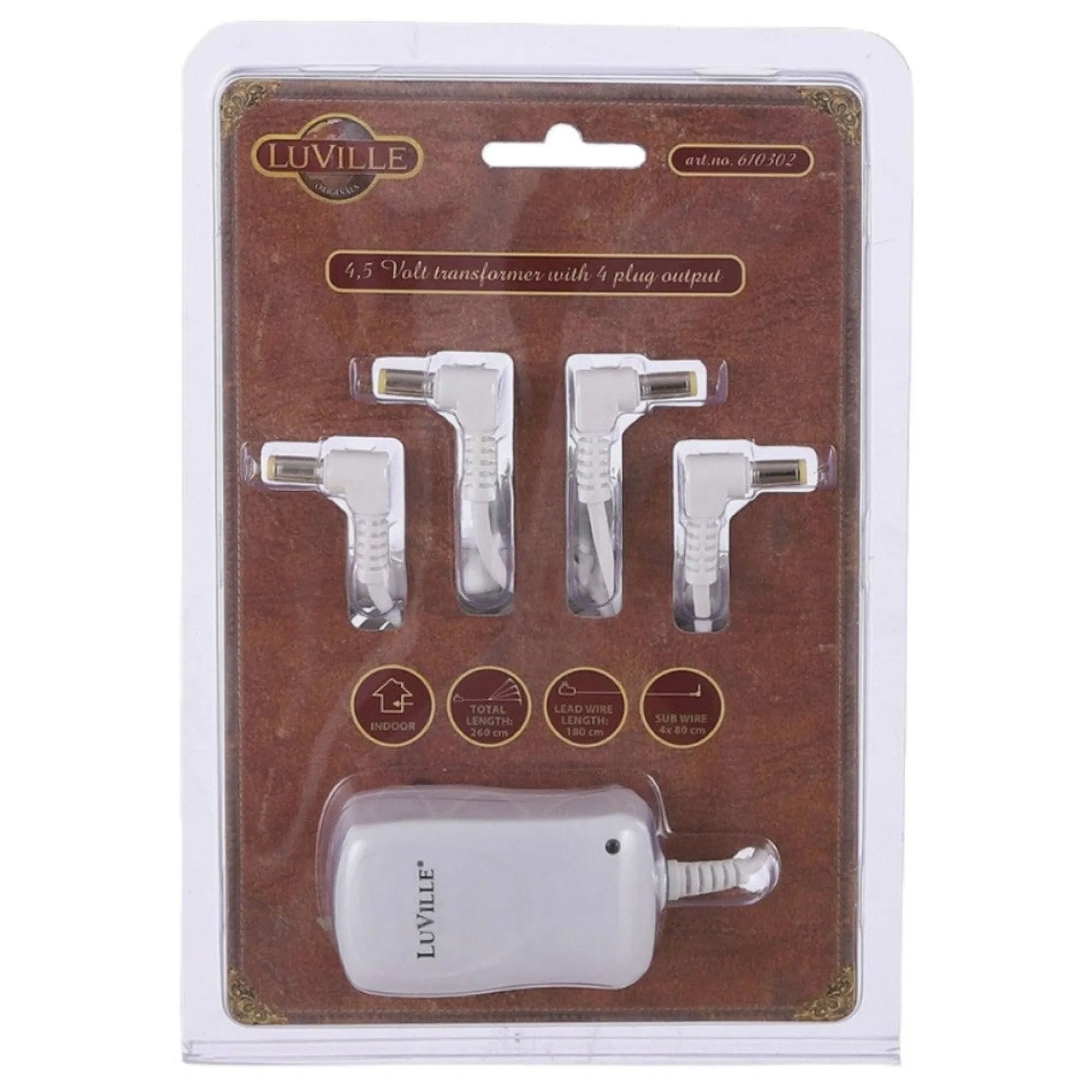 Luville Kerstdorp>Kerstdorp Adapter 4,5V 4-delig