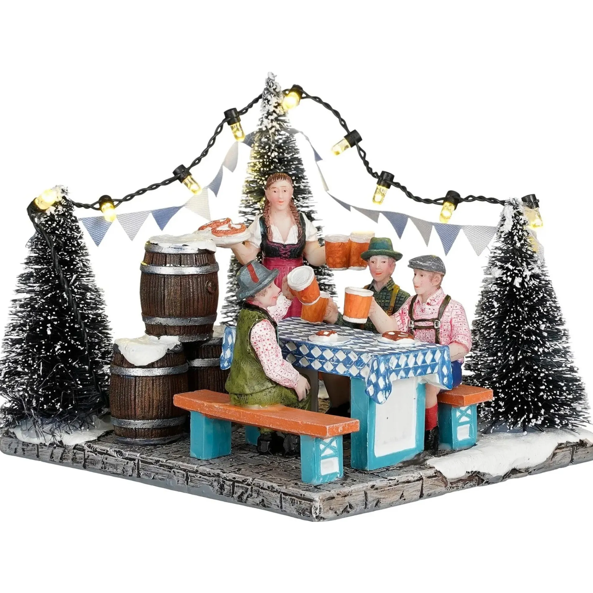 Luville Kerstdorp>Kerstdorp Biergarten 12x10x10cm