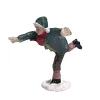 Kerstdorp>Kerstdorp schaatser groen