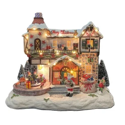 Kerstdorp>Kerstdorp skigebied 30x17x25cm