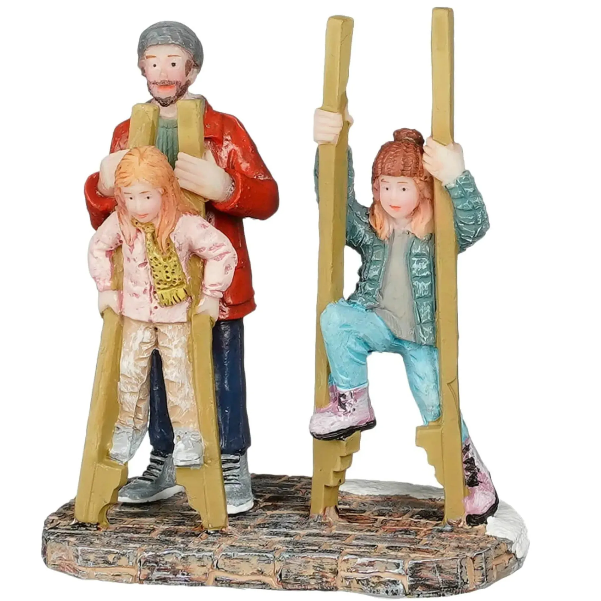 Luville Kerstdorp>Kerstdorp Steltenlopen 6 x 3 x 7 cm