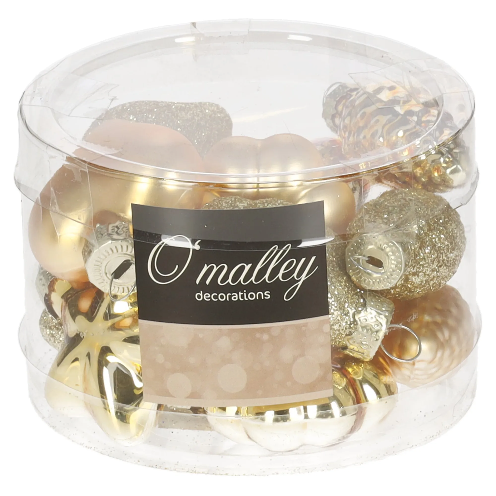 O'malley Kerstdecoratie|Kerstballen>Kersthanger mix 12st. goud