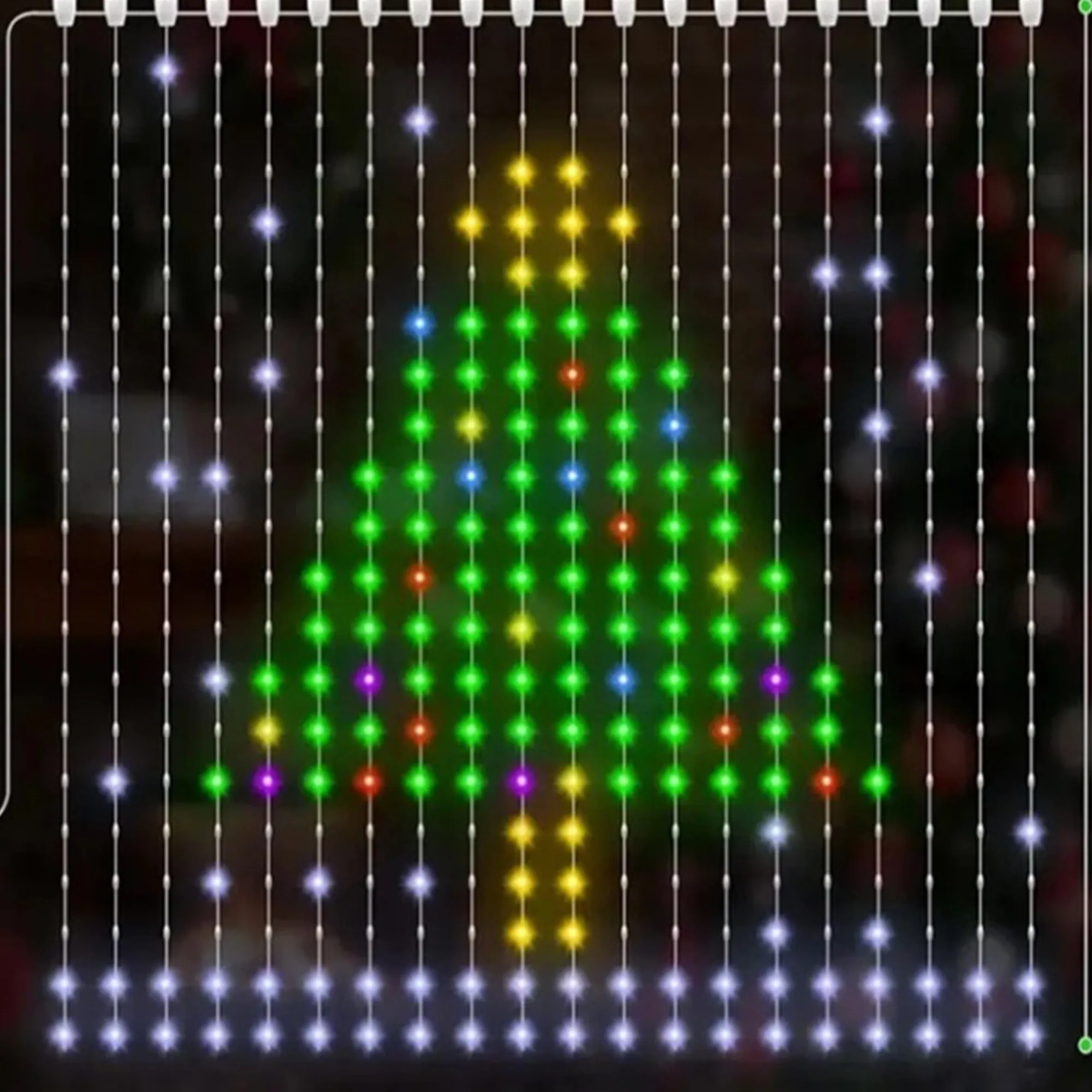 O'malley Kerstverlichting>Kerstverlichting gordijn 1.6x1.6 meter