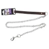 Friendly Pet Hondenriem>Kettinglijn Berno bruin 4mm 116cm
