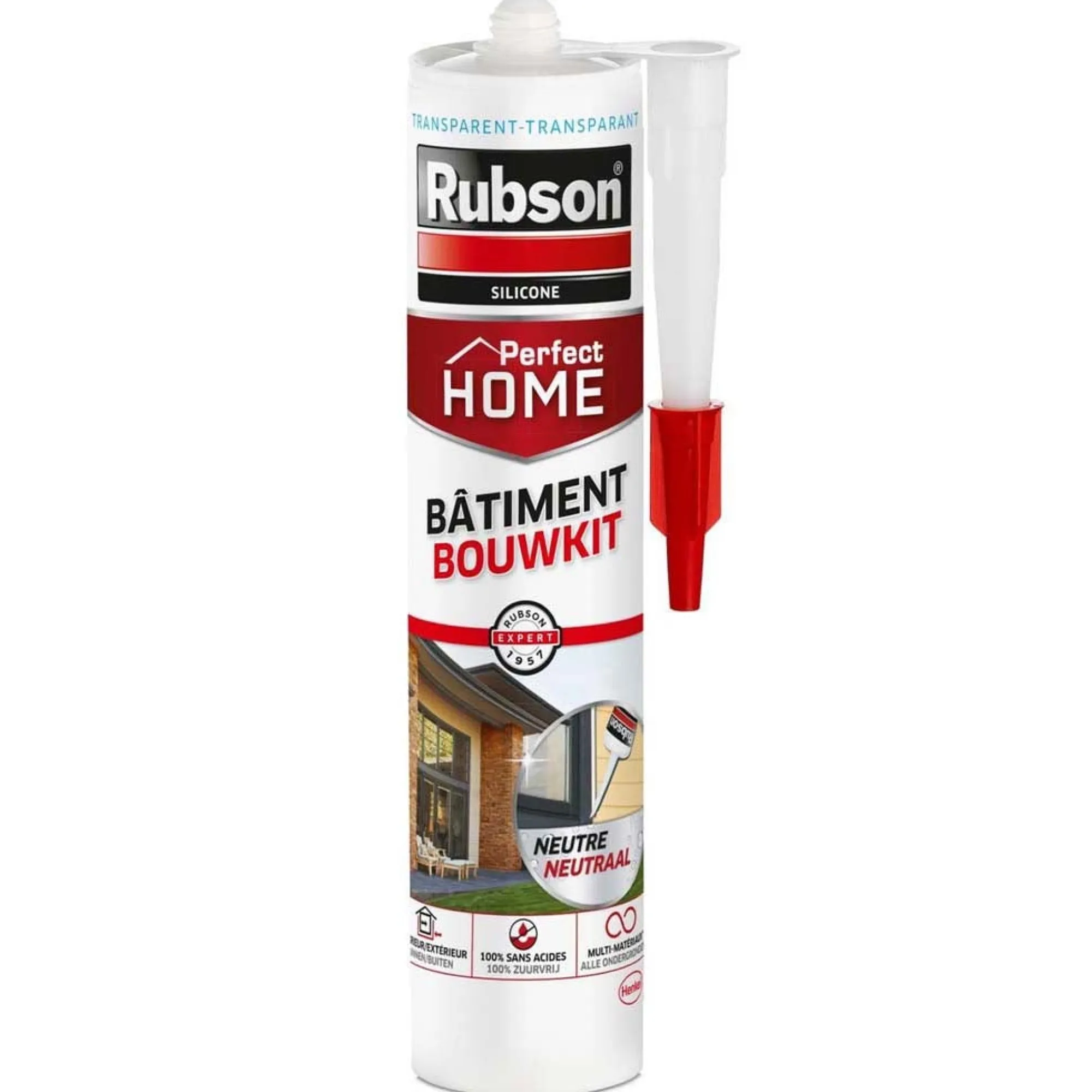 Rubson Verfspullen>Kit voeg bouw transparant