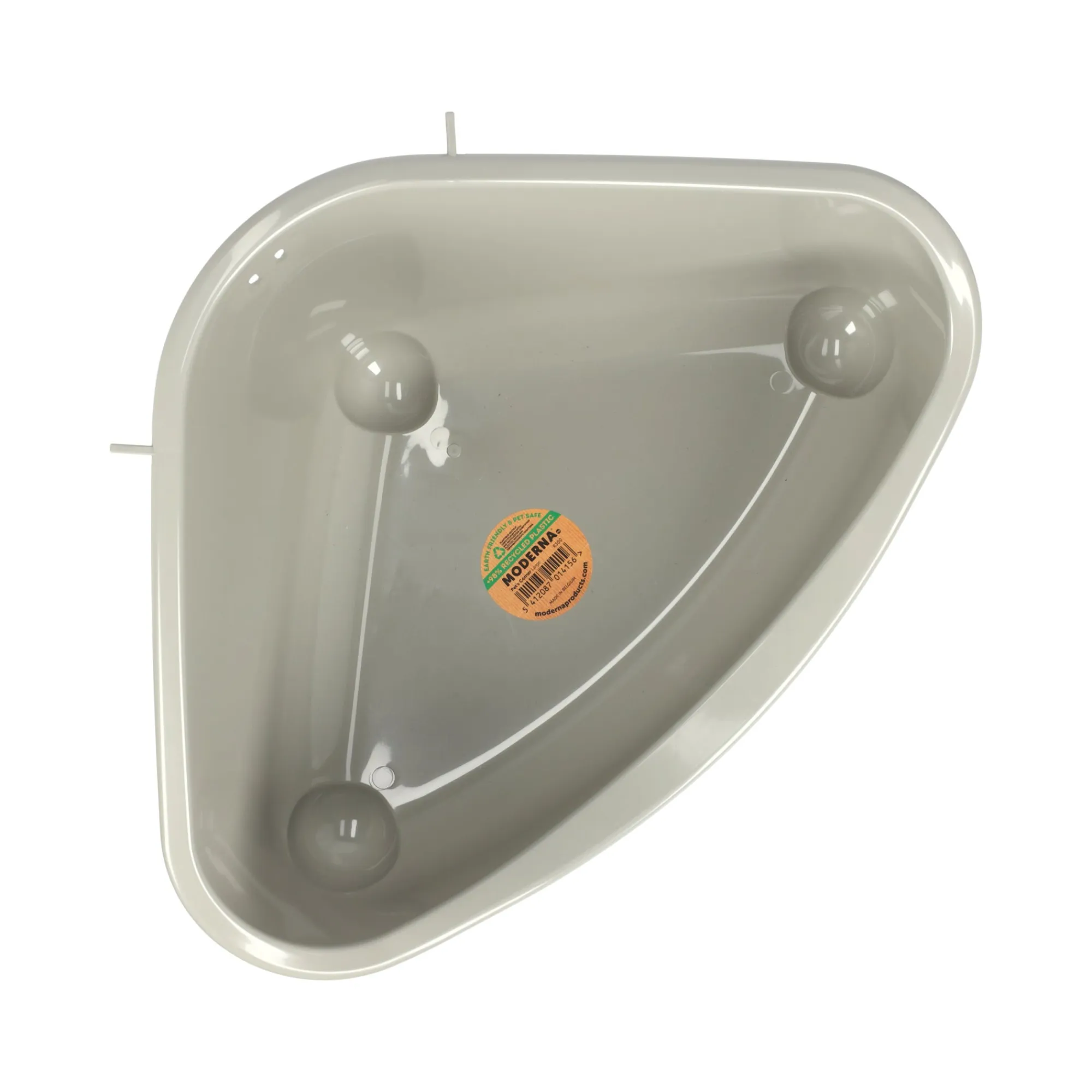 Moderna Knaagdierverzorging>Knaagdiertoilet hoek large warmgrijs