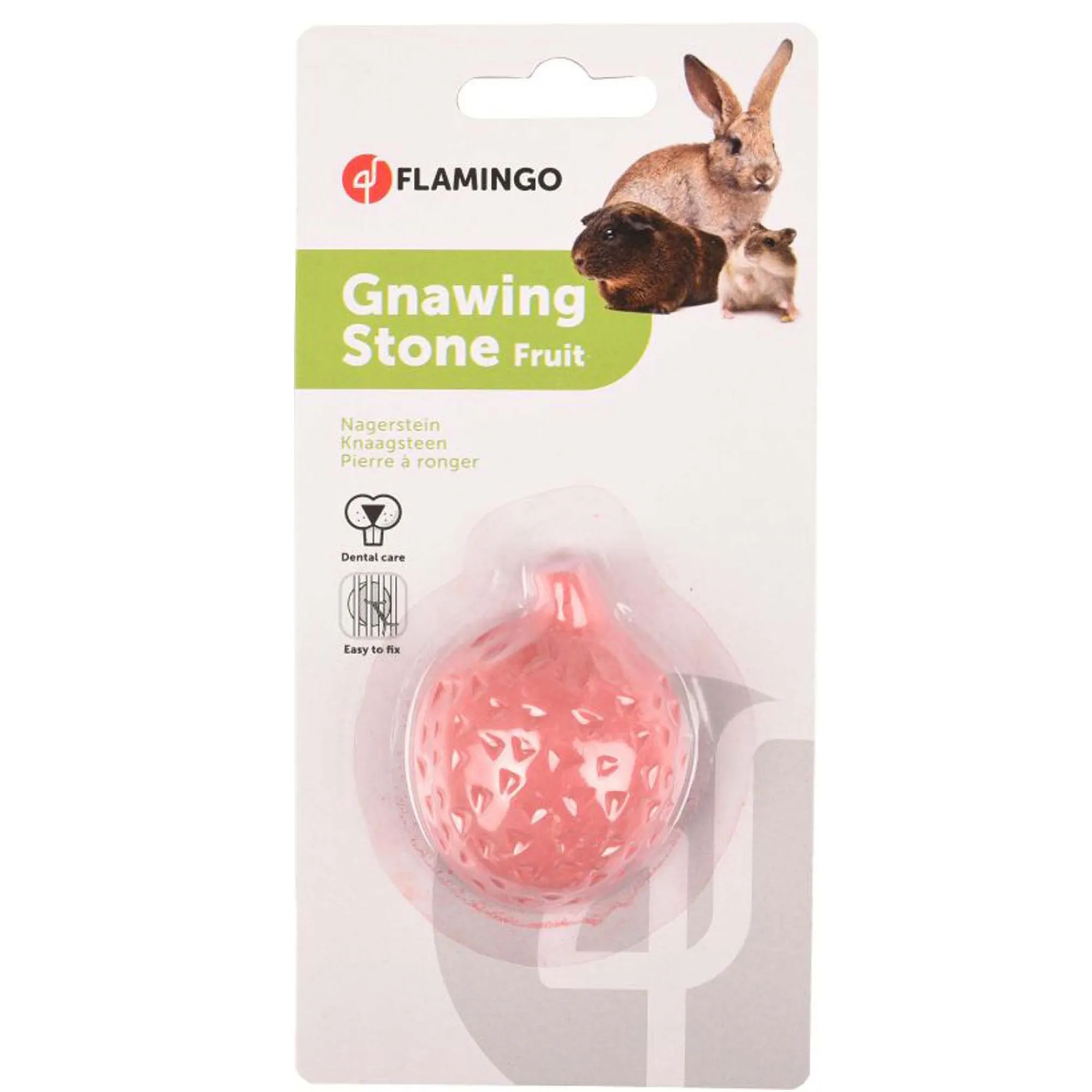 Flamingo Knaagdierverzorging>Knaagsteen Tutti Frutti Aardbei