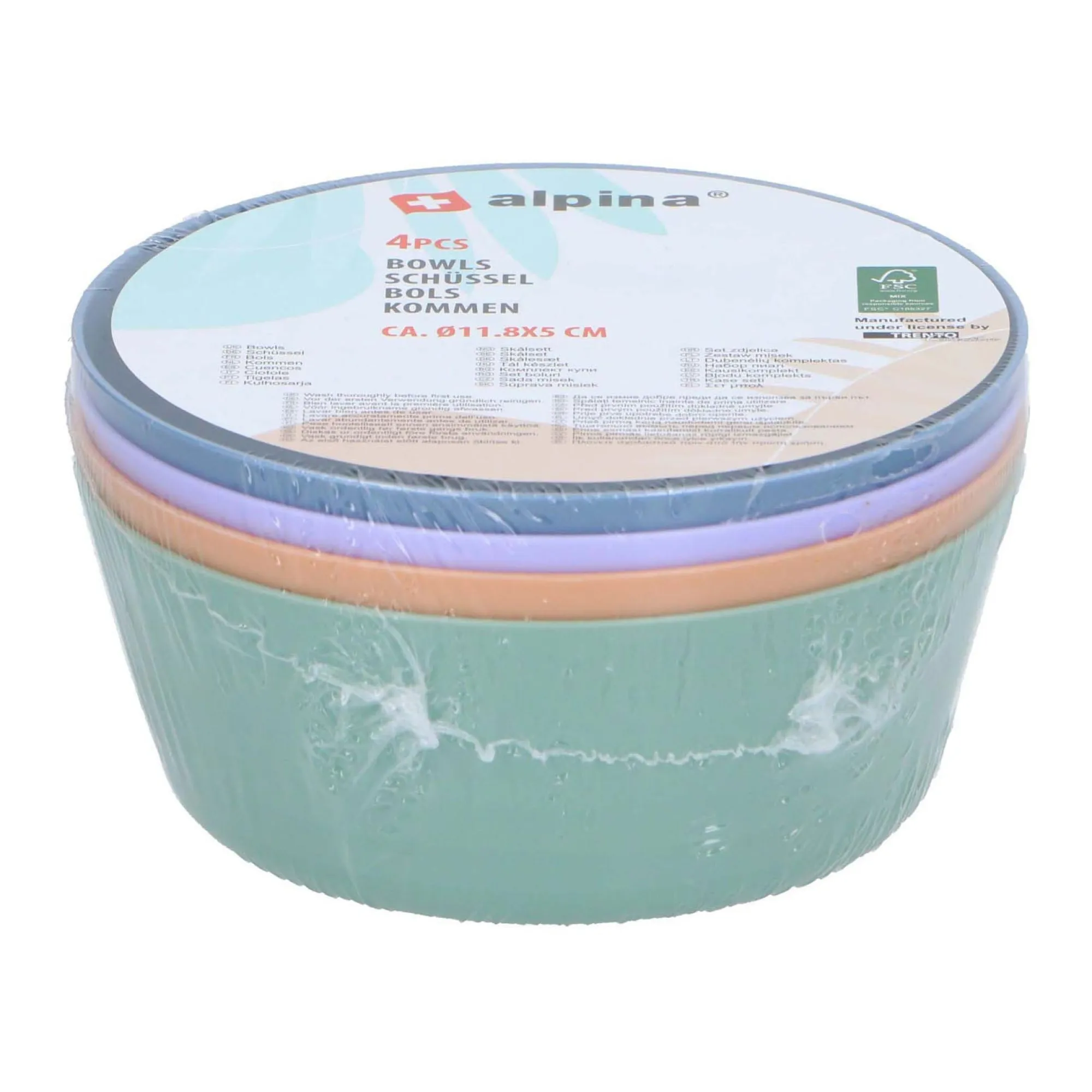 Alpina Koken & Tafelen>Kom 4st D11,8cm