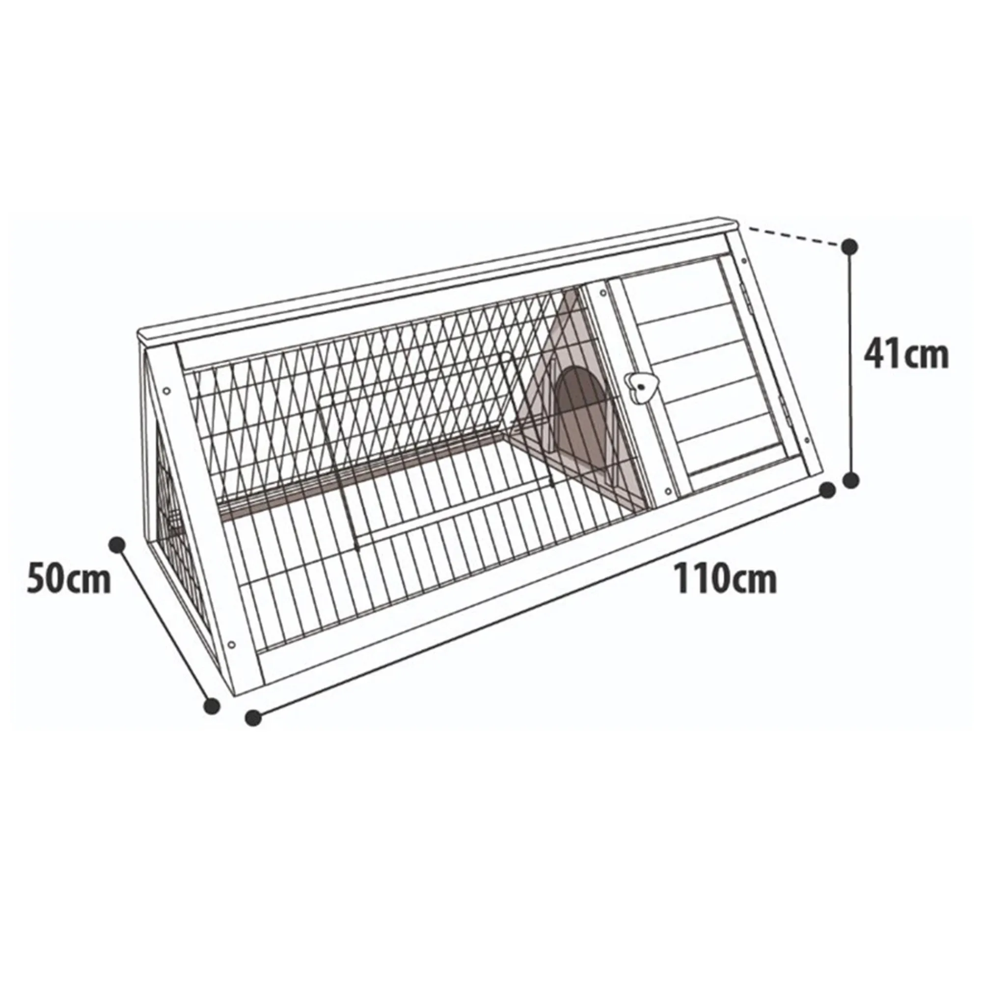 Flamingo Kooien En Hokken Knaagdier>Konijnenhok tipi classic 110cm