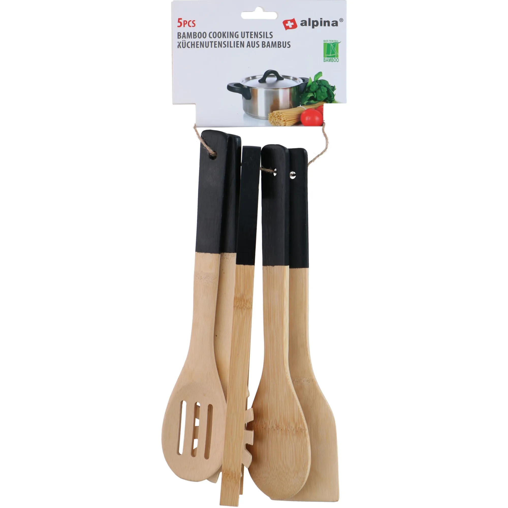 Alpina Koken & Tafelen>Kookgerei bamboe 5-delig