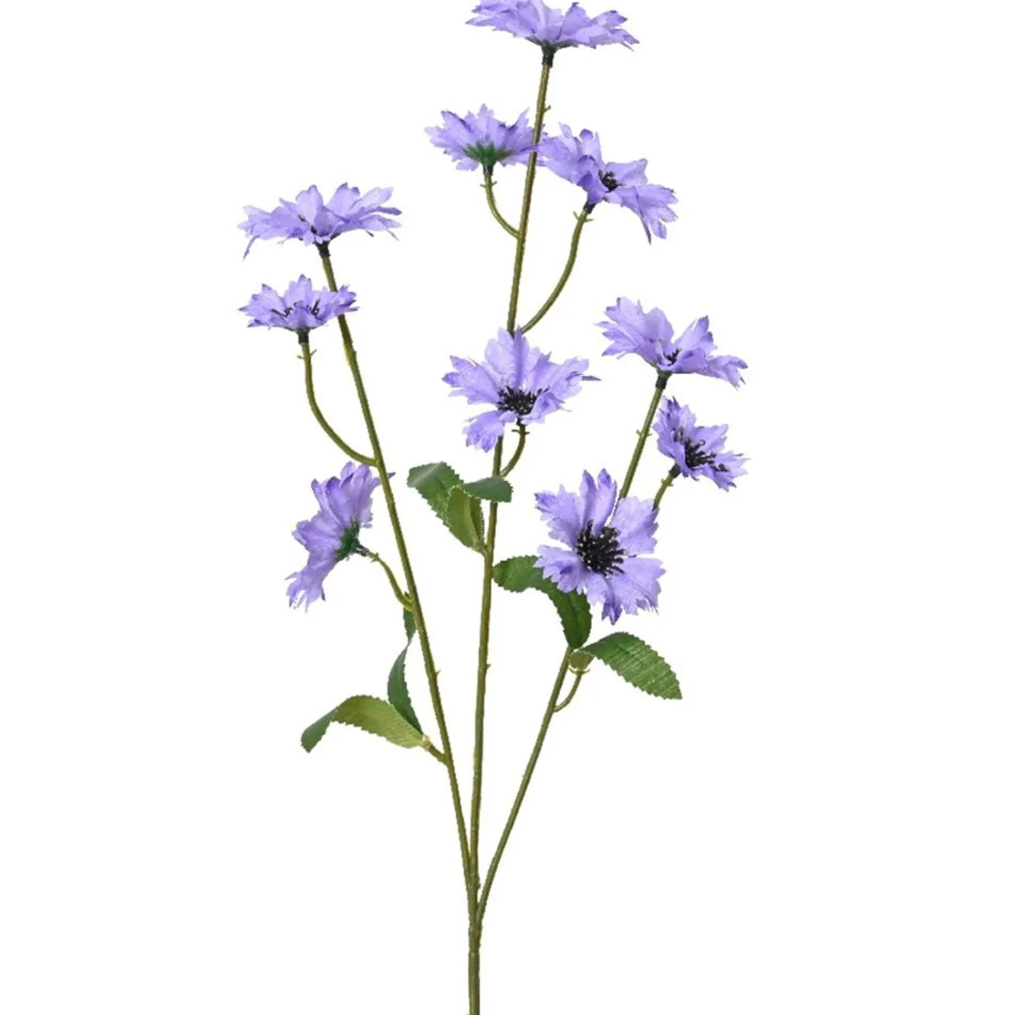 Everlands Kunstplanten En Kunstbloemen>Korenbloem lila 75 cm
