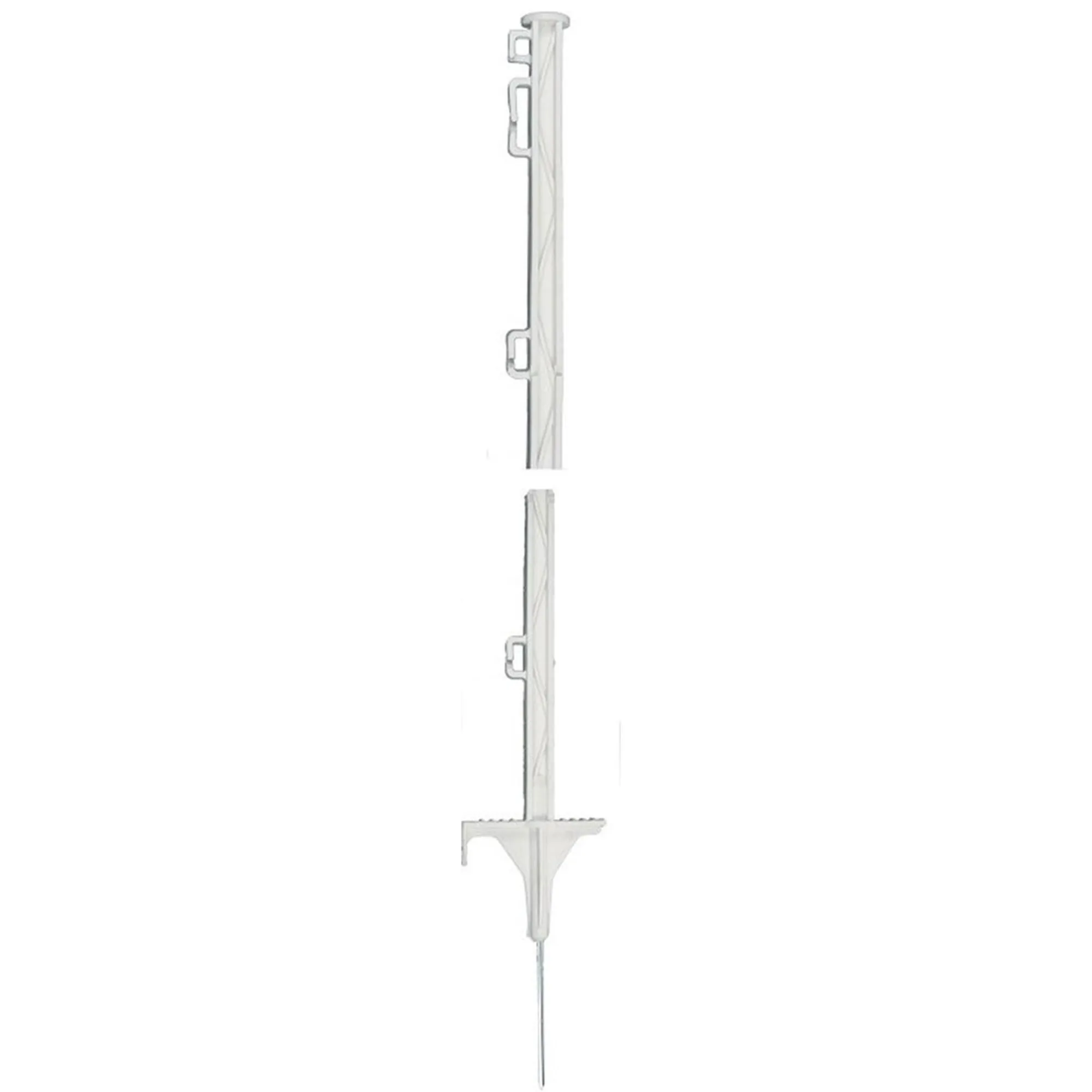 Koltec Afrastering>Kunststofpaal wit 105cm