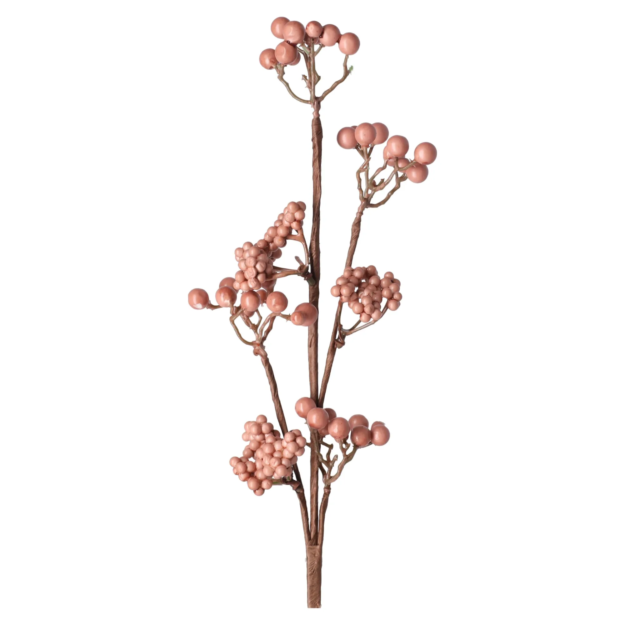 Natural Collections Kunstplanten En Kunstbloemen>Kunsttak met bessen 50 x 30 x 5 cm zalm