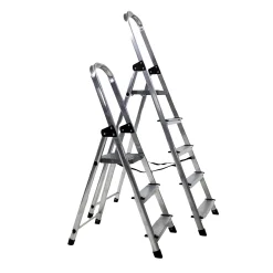 Lotus Schoonmaken>Ladder huishoud basic 5 treden alu