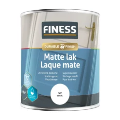 Finess Lakken>Lak waterb mat wit 1410 750ml