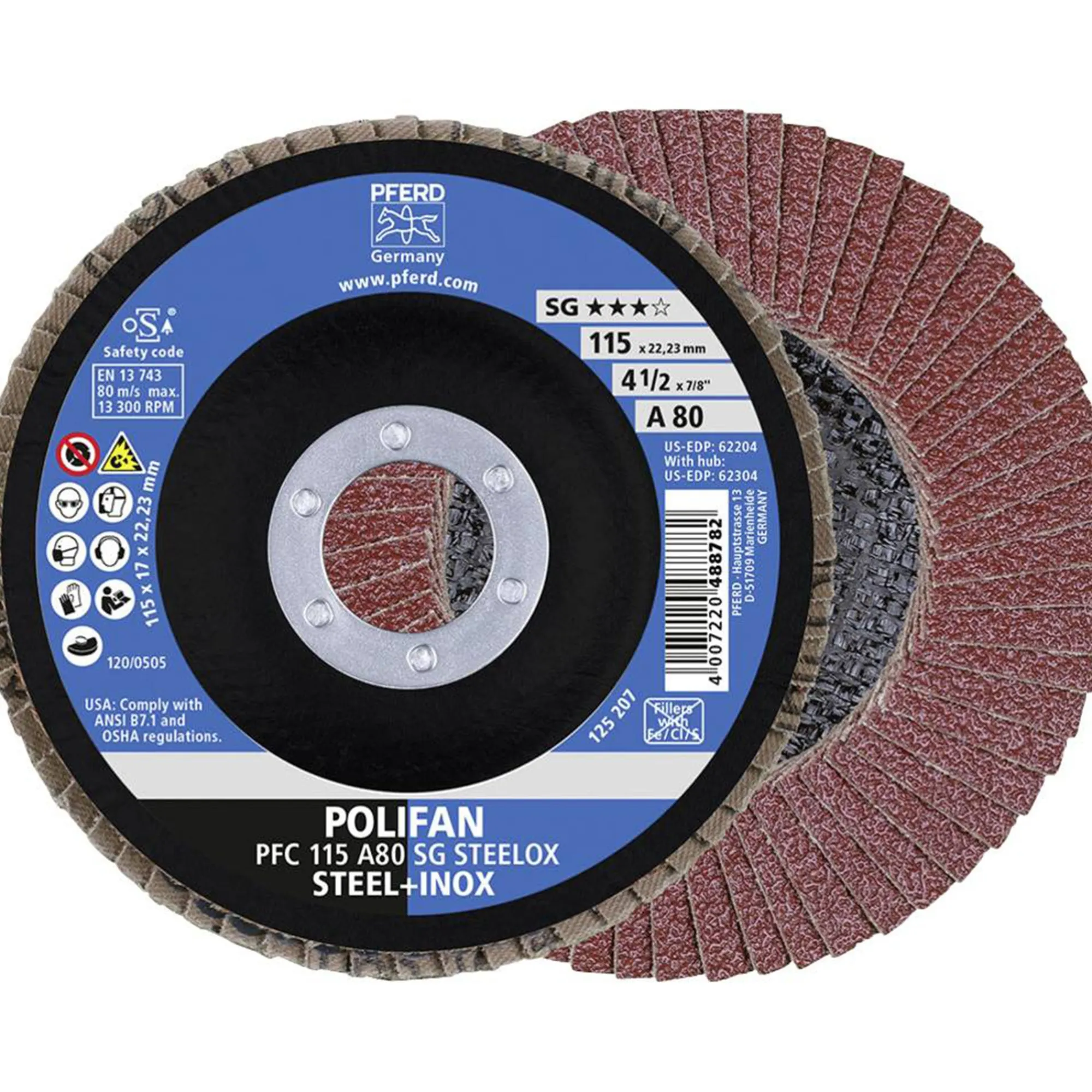Pferd Toebehoren Elektrisch Gereedschap>Lamellenschijf 80 PFC-115 A 80 PSF