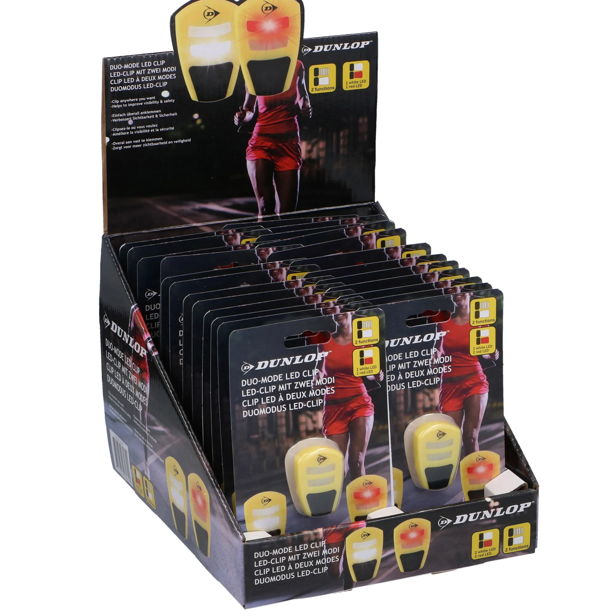 Dunlop Fietsspullen>Lampenset LED+clip