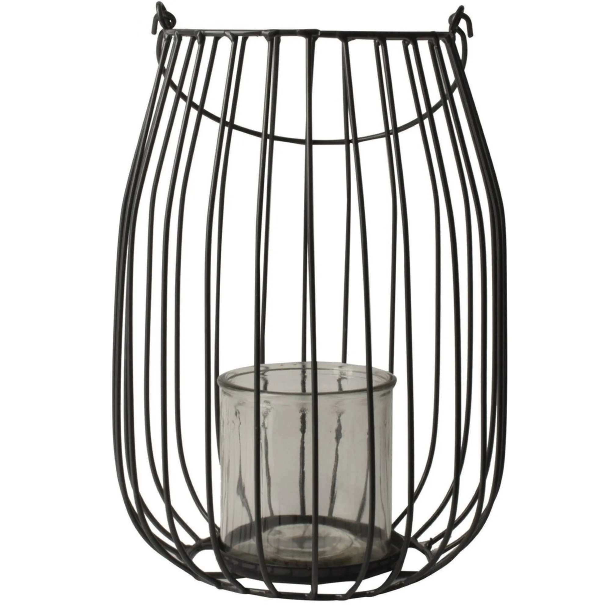 Gusta Woondecoratie>Lantaarn 29 cm donkergrijs