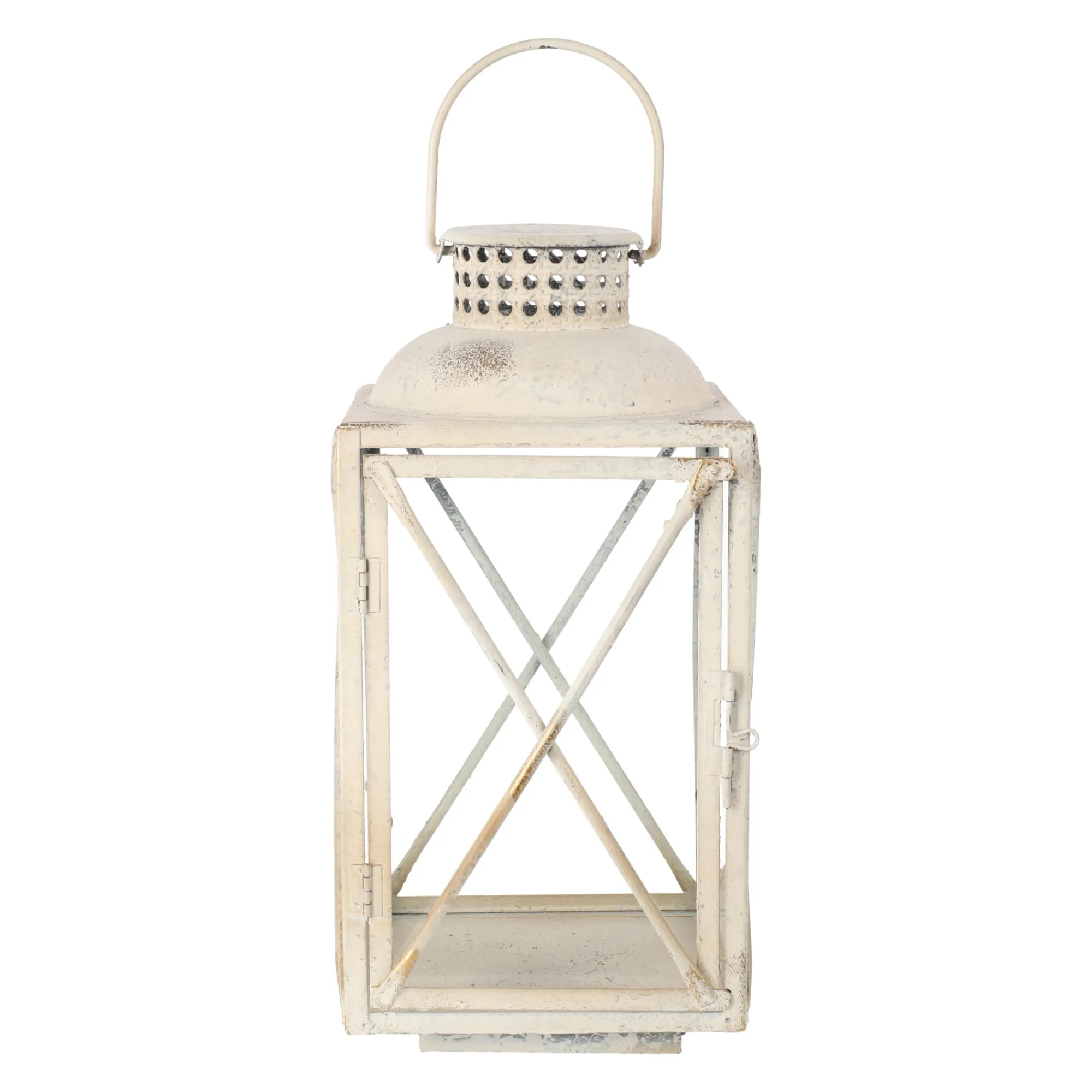 O'malley Woondecoratie>Lantaarn antiek wit 50 cm