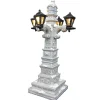 Kerstdorp>Lantaarn grijs 16cm LED