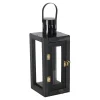 Mega Collections Woondecoratie>Lantaarn Lorenzo black 34 cm