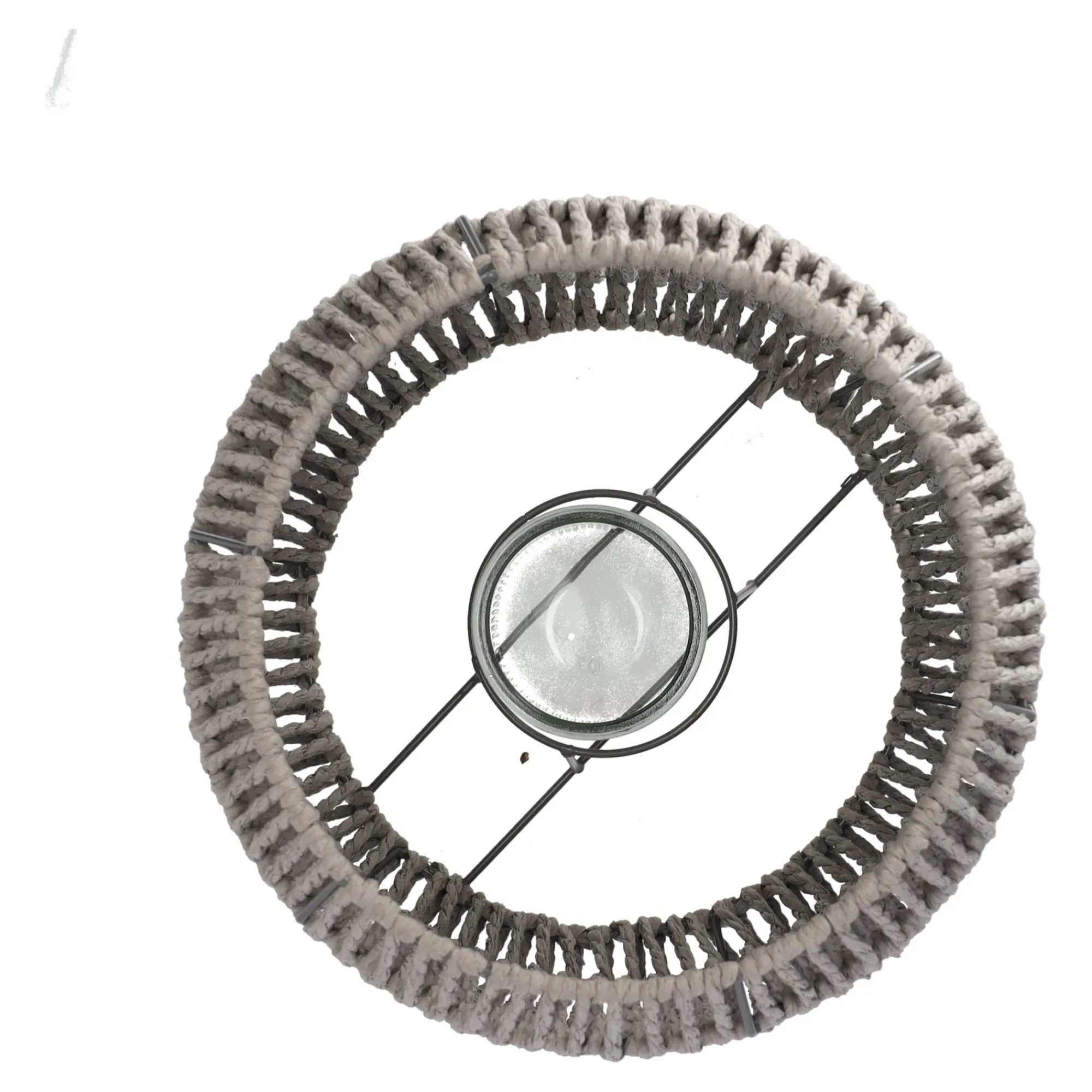 Woondecoratie>Lantaarn papier grijs 26 cm