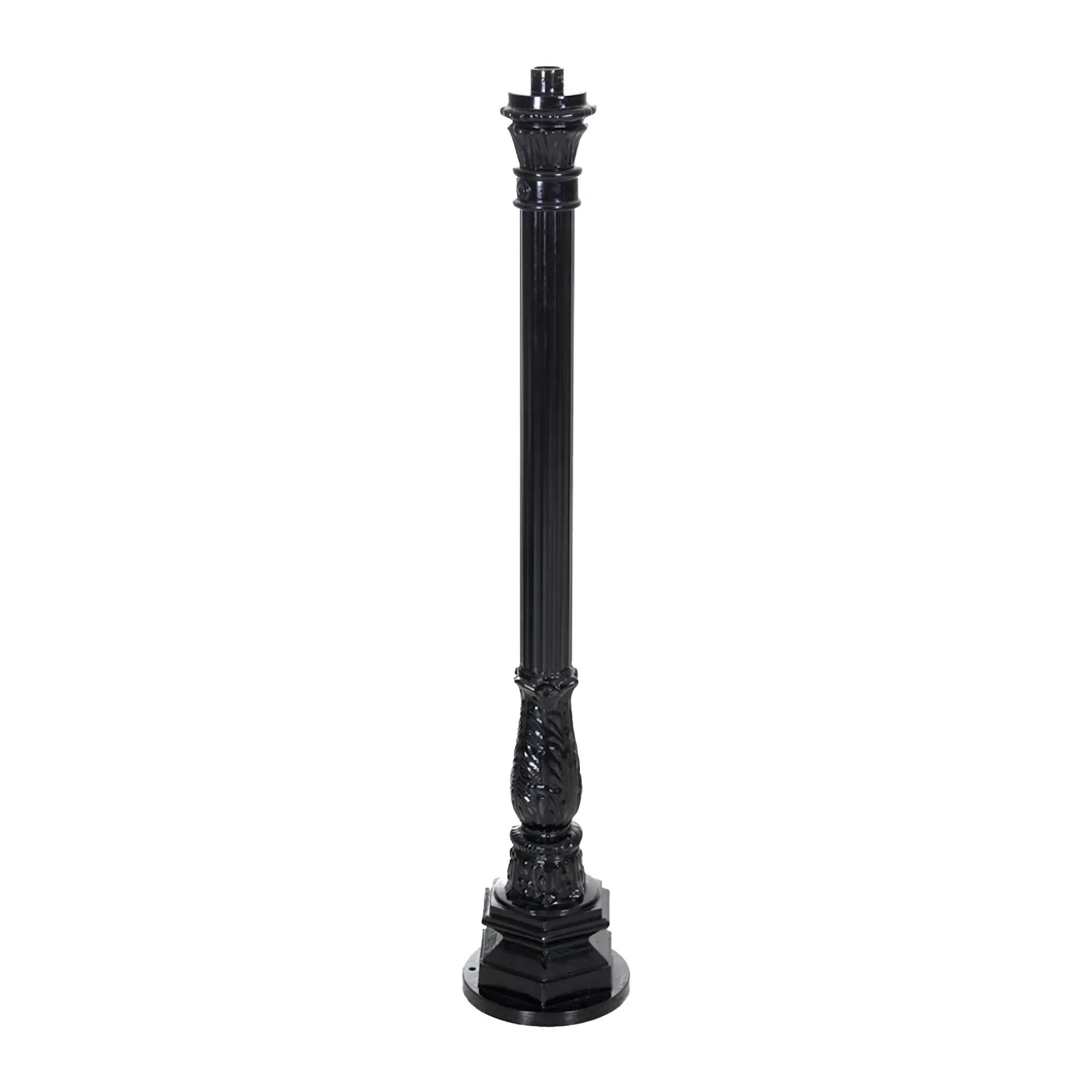 Diamant Buitenverlichting|Buitenverlichting>Lantaarnpaal Almere 122 cm Zwart