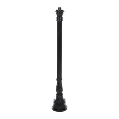 Diamant Buitenverlichting|Buitenverlichting>Lantaarnpaal Almere 141 cm Zwart
