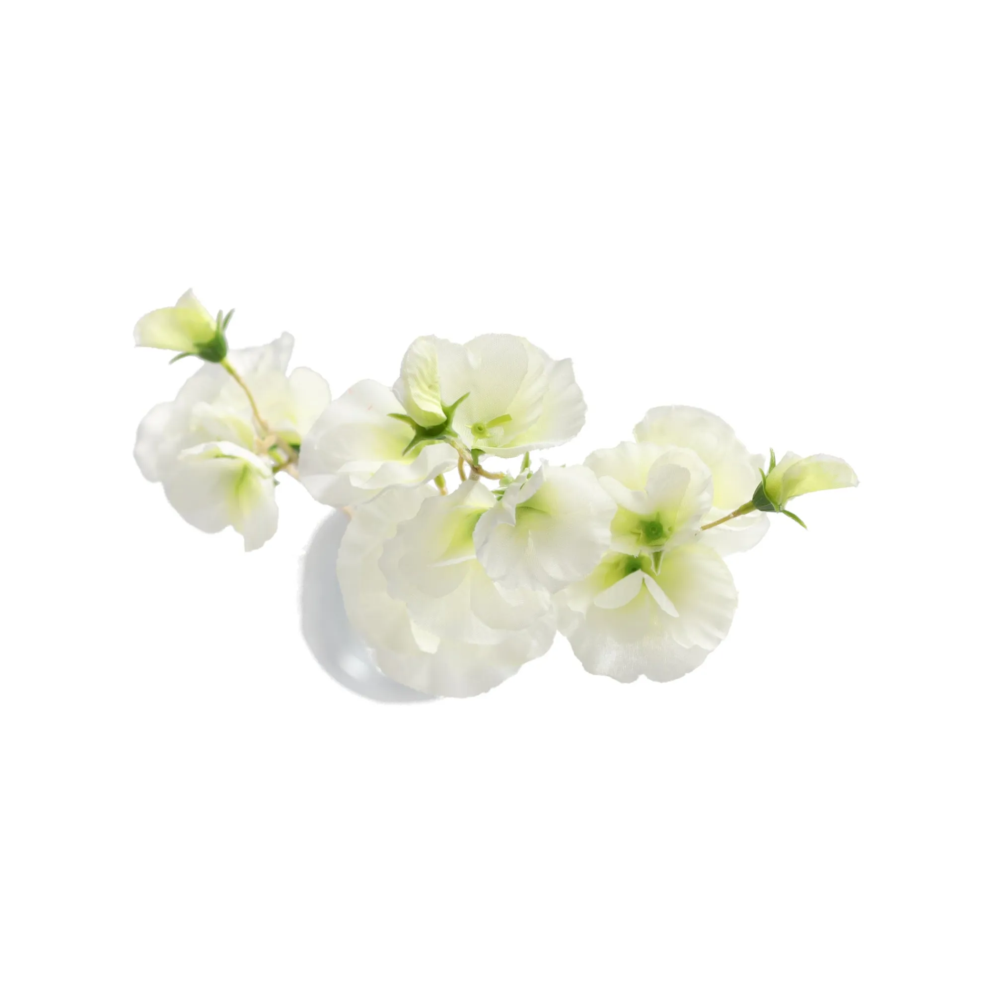 Decoris Kunstplanten En Kunstbloemen>Lathyrus op steel wit 60 cm