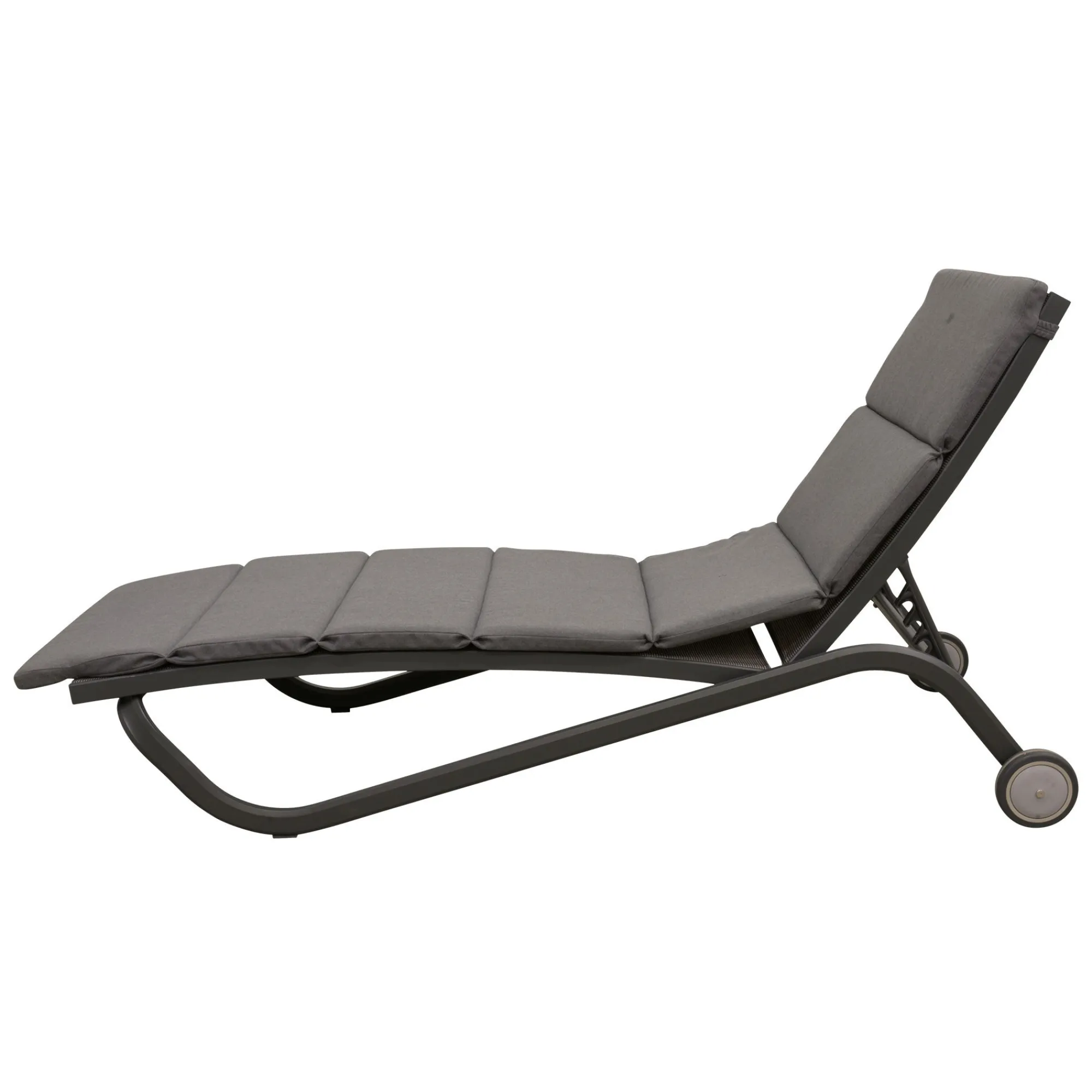 Bois le Duc Tuinstoelen>Ligbed Marcone antraciet met kussen