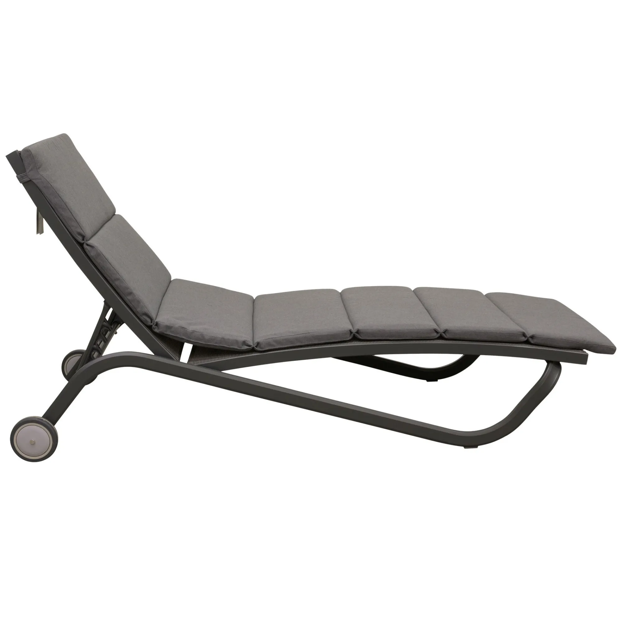 Bois le Duc Tuinstoelen>Ligbed Marcone antraciet met kussen