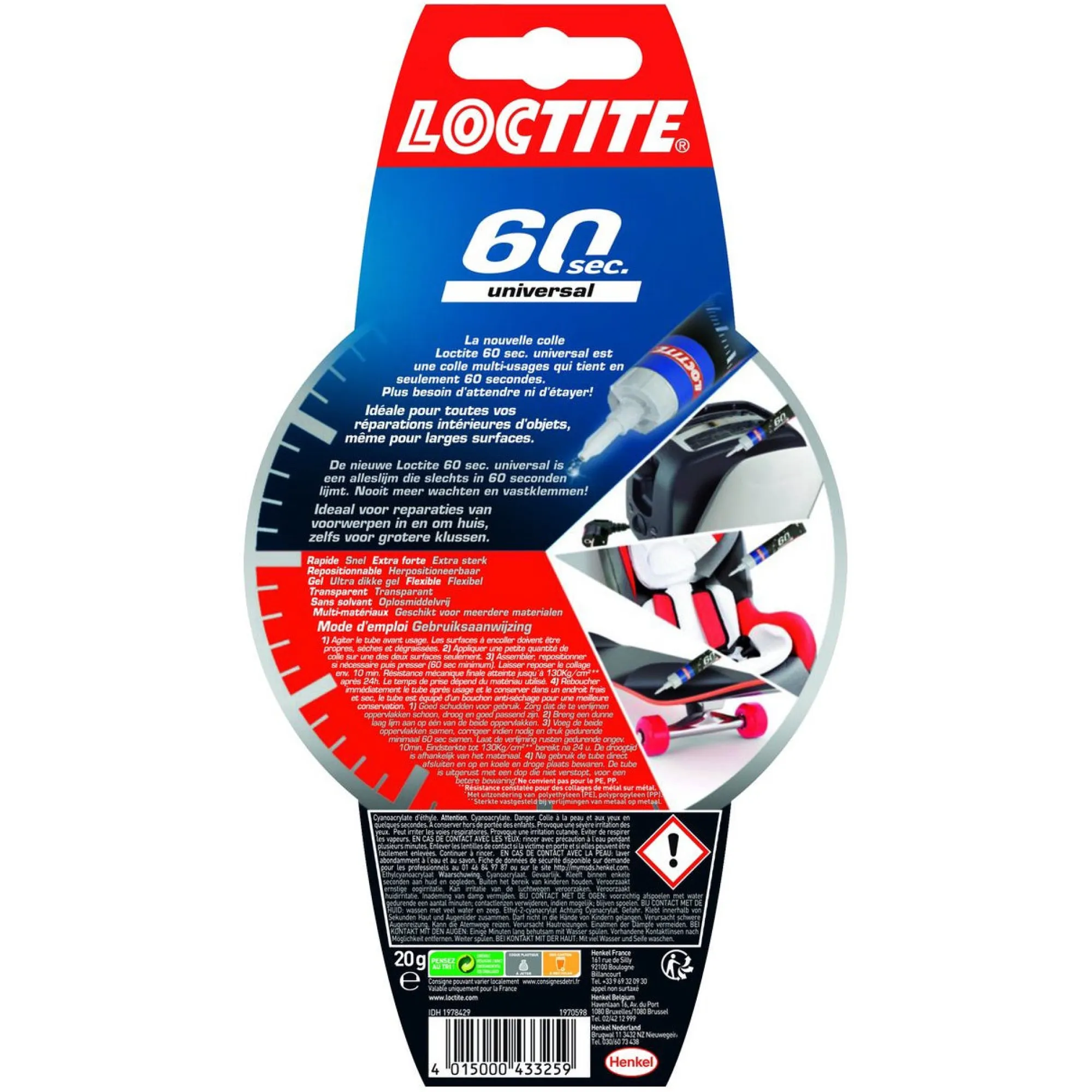 Loctite Handgereedschap>Lijm 60 seconden