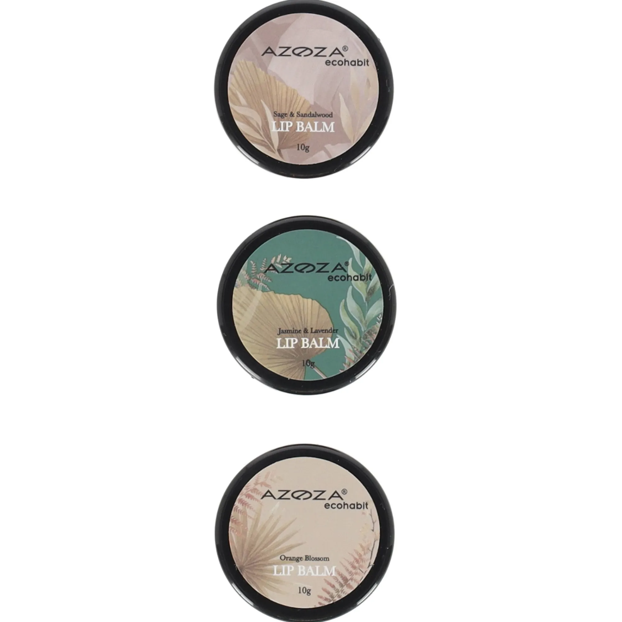 Azoza Badkameraccessoires>Lippenbalsem 3 stuks Eco Habit