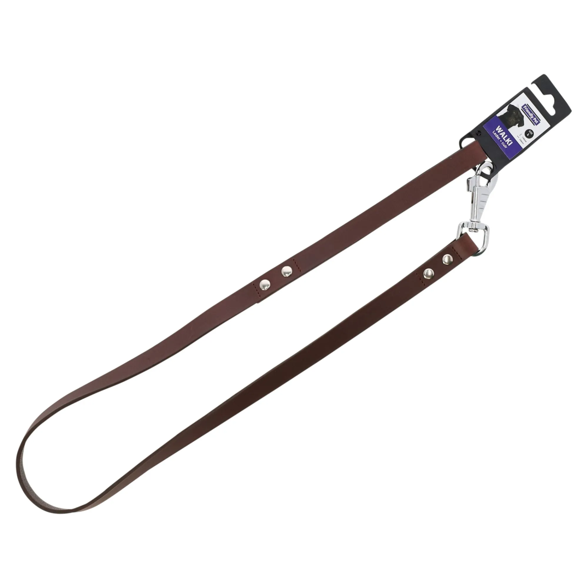 Friendly Pet Hondenriem>Looplijn leder rondo 12mm 100cm