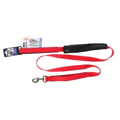 Friendly Pet Hondenriem>Looplijn met opbergzak rood 25mm 160cm