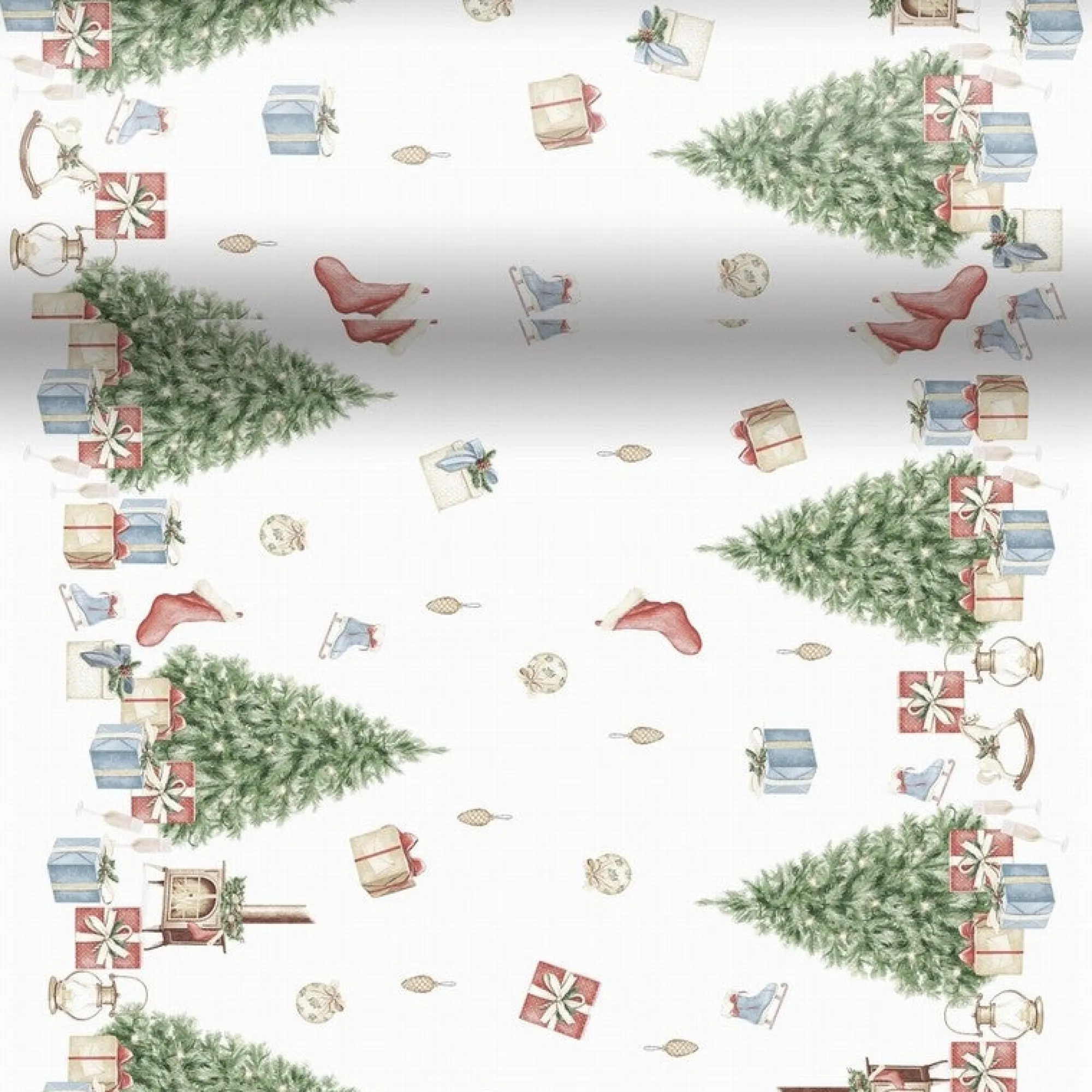 Duni Kerstdecoratie>Loper cel 40 x 480 cm 3-in-1 Tree and Gift